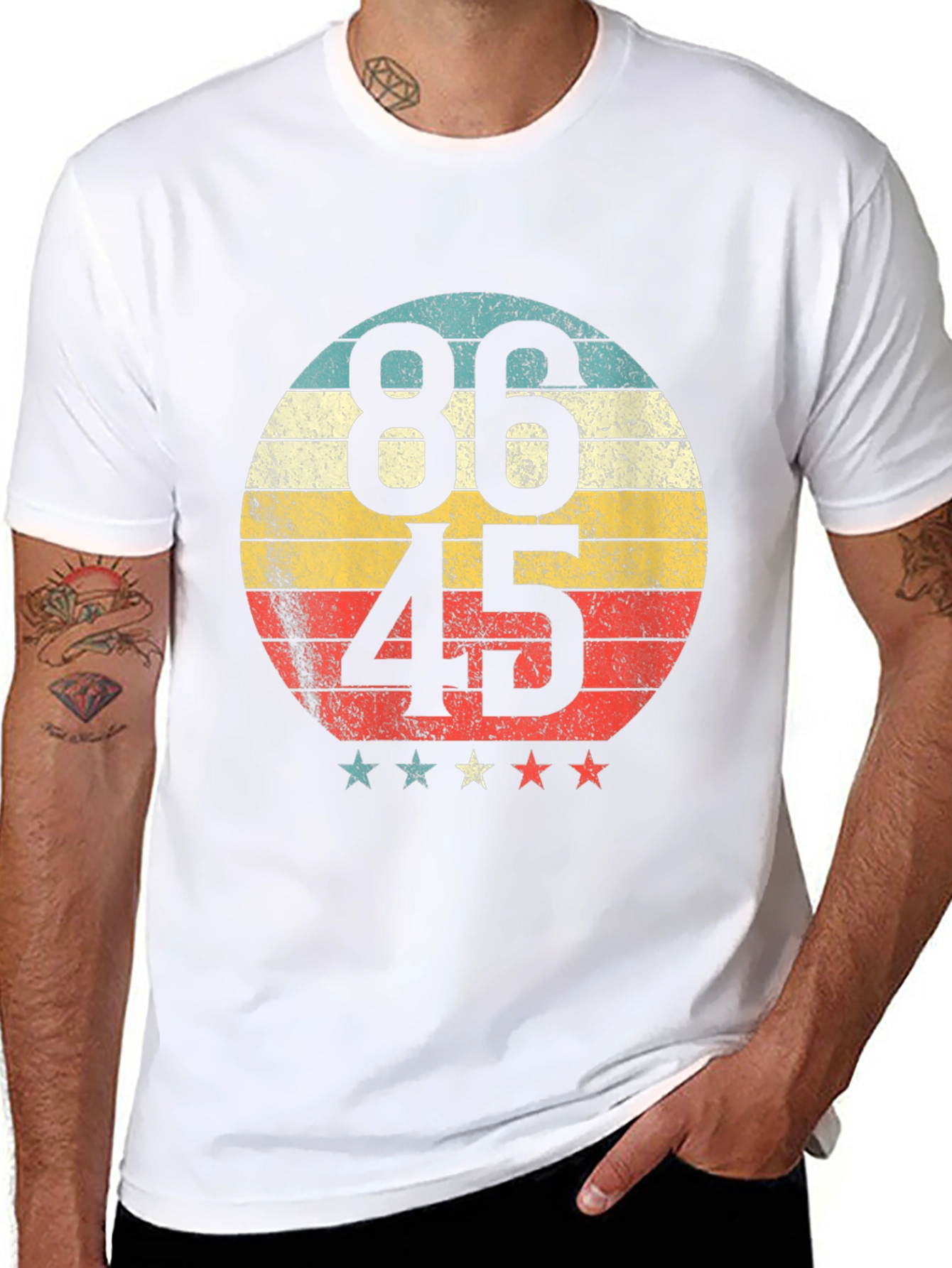86 45 Retro Graphic Tee - Political Statement T-Shirt