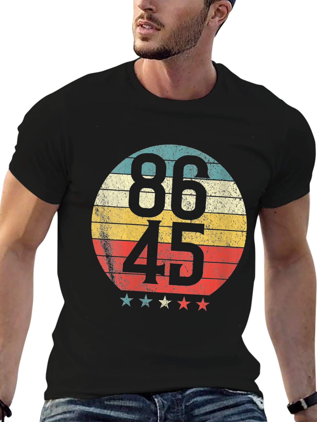 86 45 Retro Graphic Tee - Political Statement T-Shirt