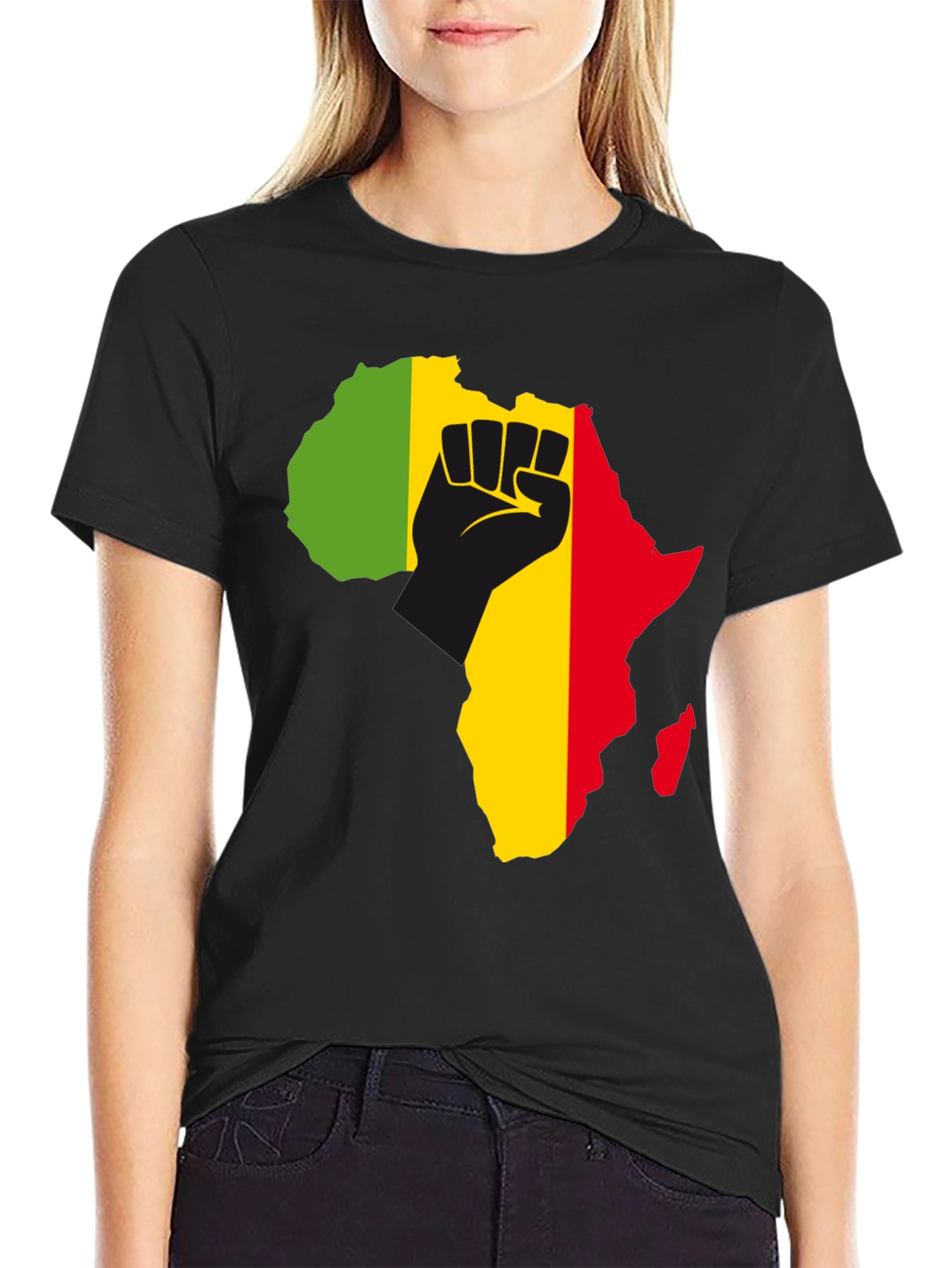 Africa Fist T-Shirt - Black Power Pride Tee