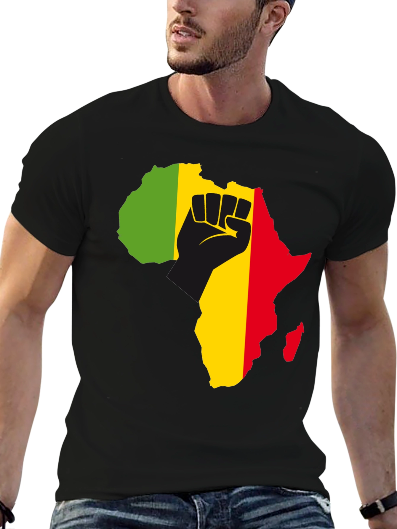 Africa Fist T-Shirt - Black Power Pride Tee