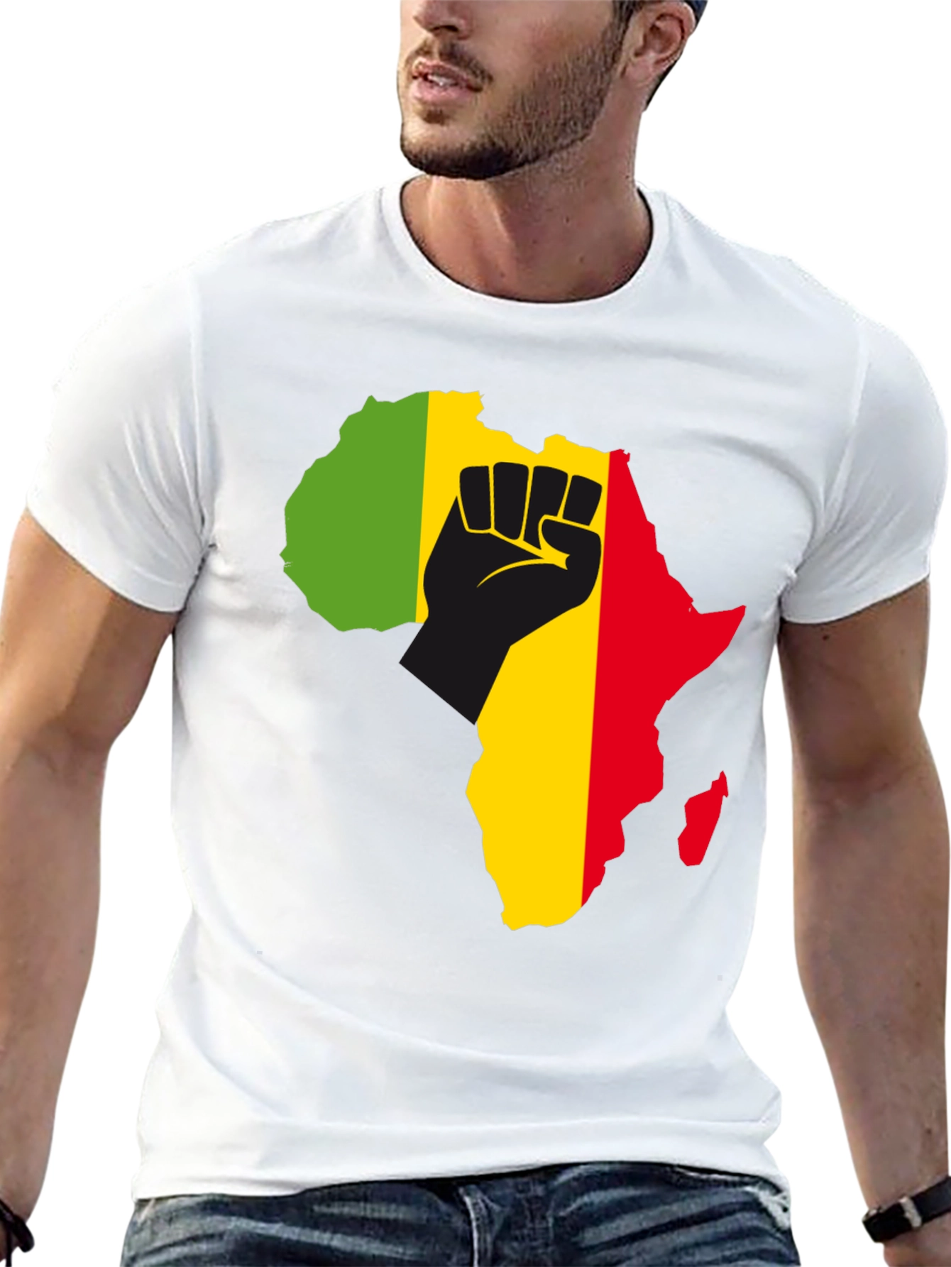Africa Fist T-Shirt - Black Power Pride Tee