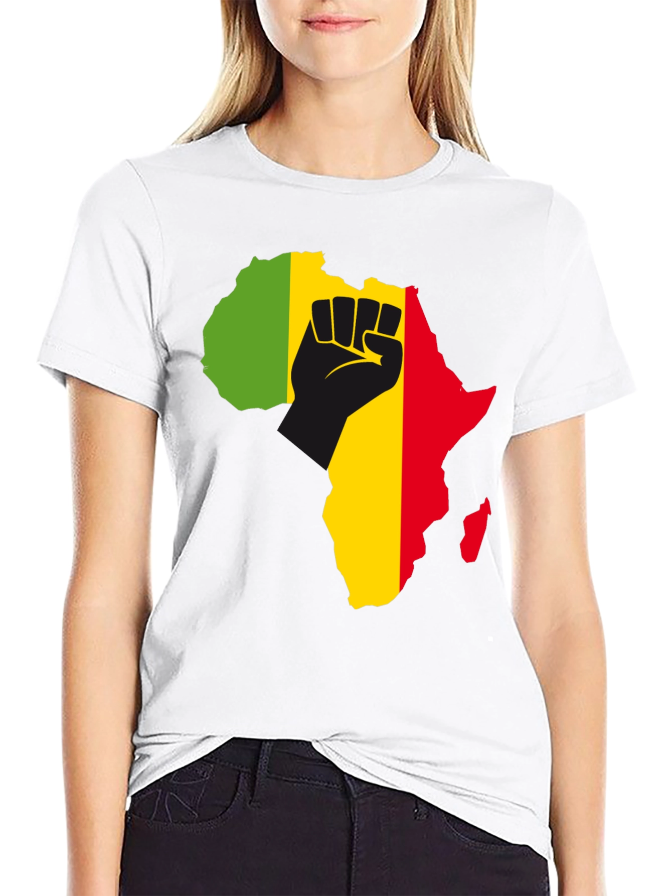 Africa Fist T-Shirt - Black Power Pride Tee