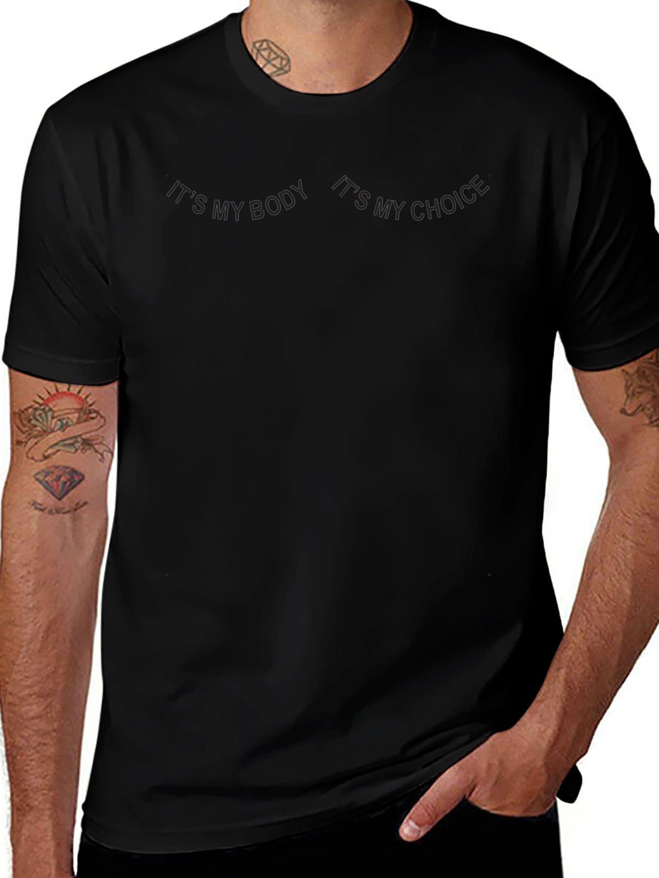 Black Its My Body Its My Choice T-Shirt
