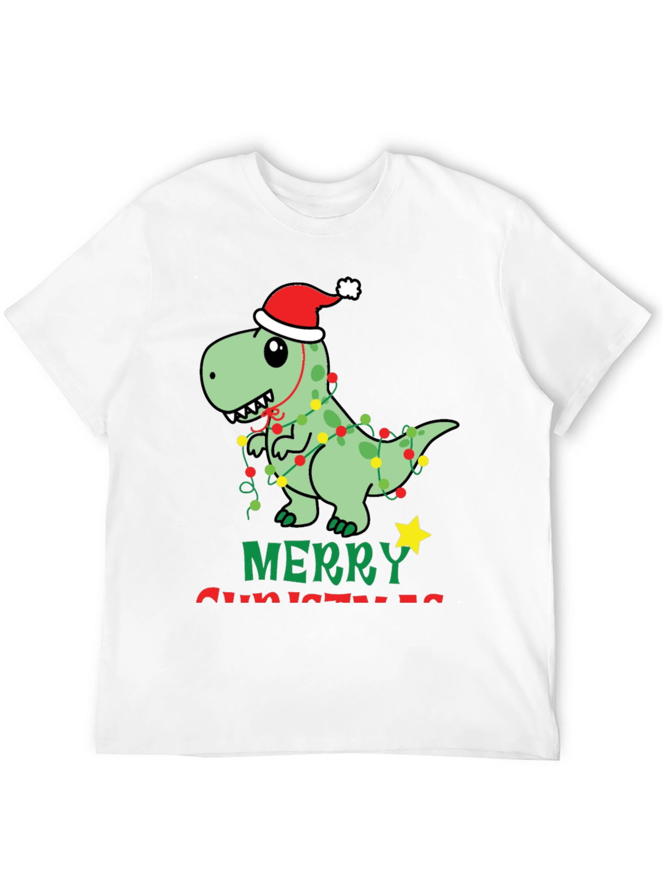 Festive Dinosaur Christmas T-Shirt