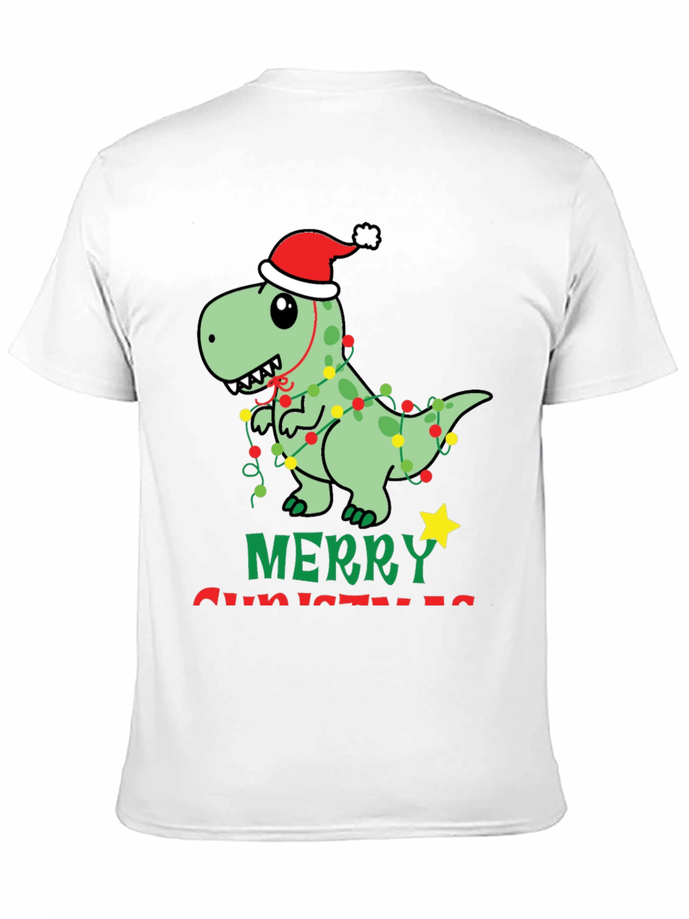 Festive Dinosaur Christmas T-Shirt
