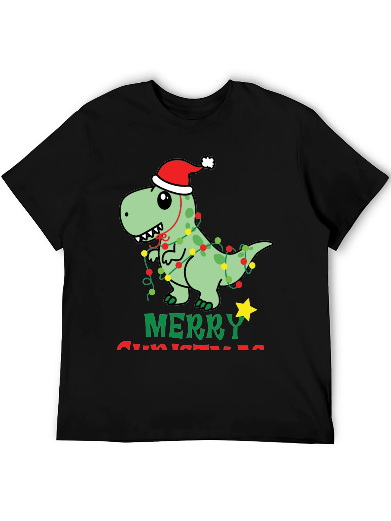 Festive Dinosaur Christmas T-Shirt