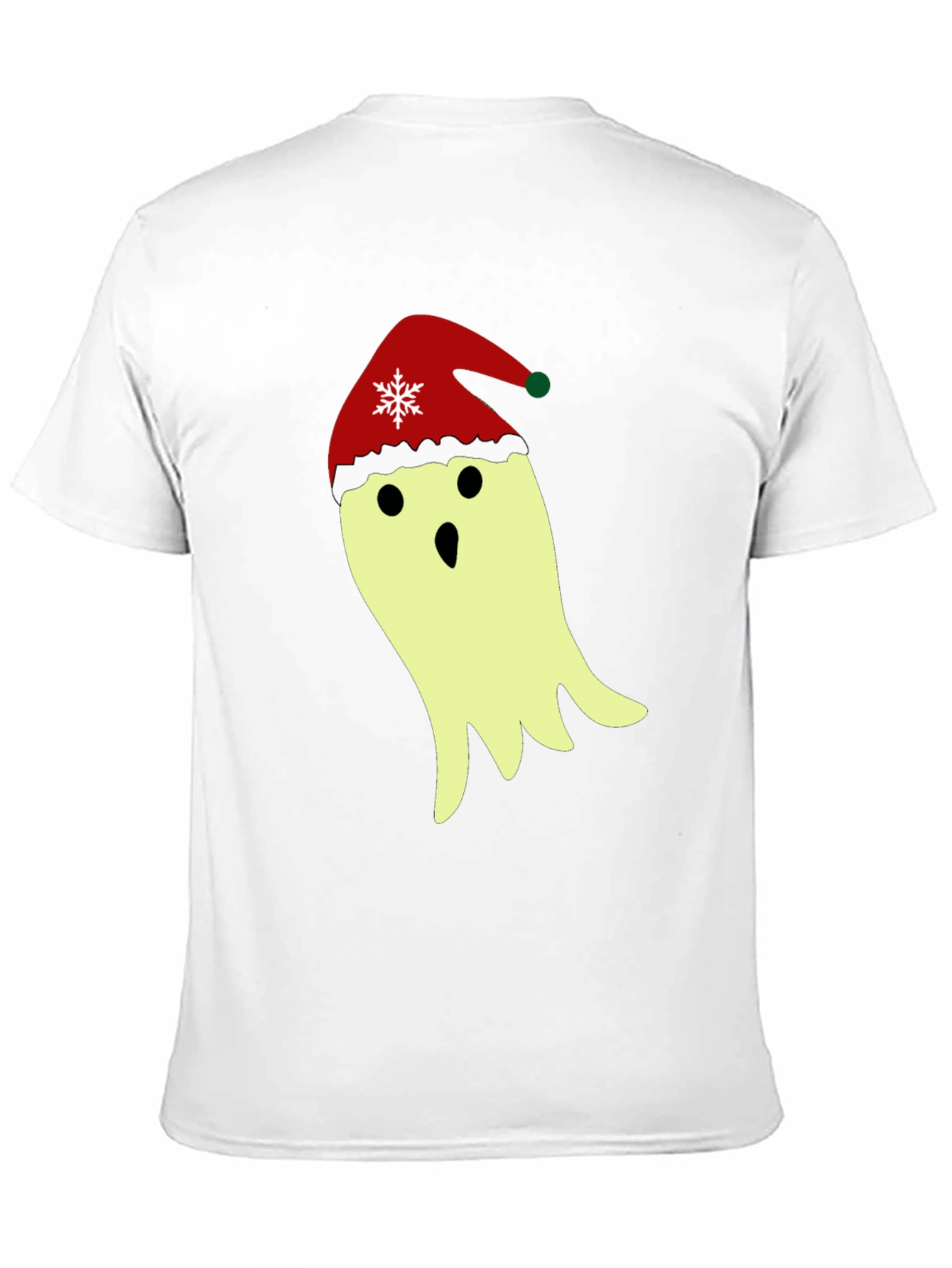 Festive Ghost T-Shirt - Christmas Holiday Spirit