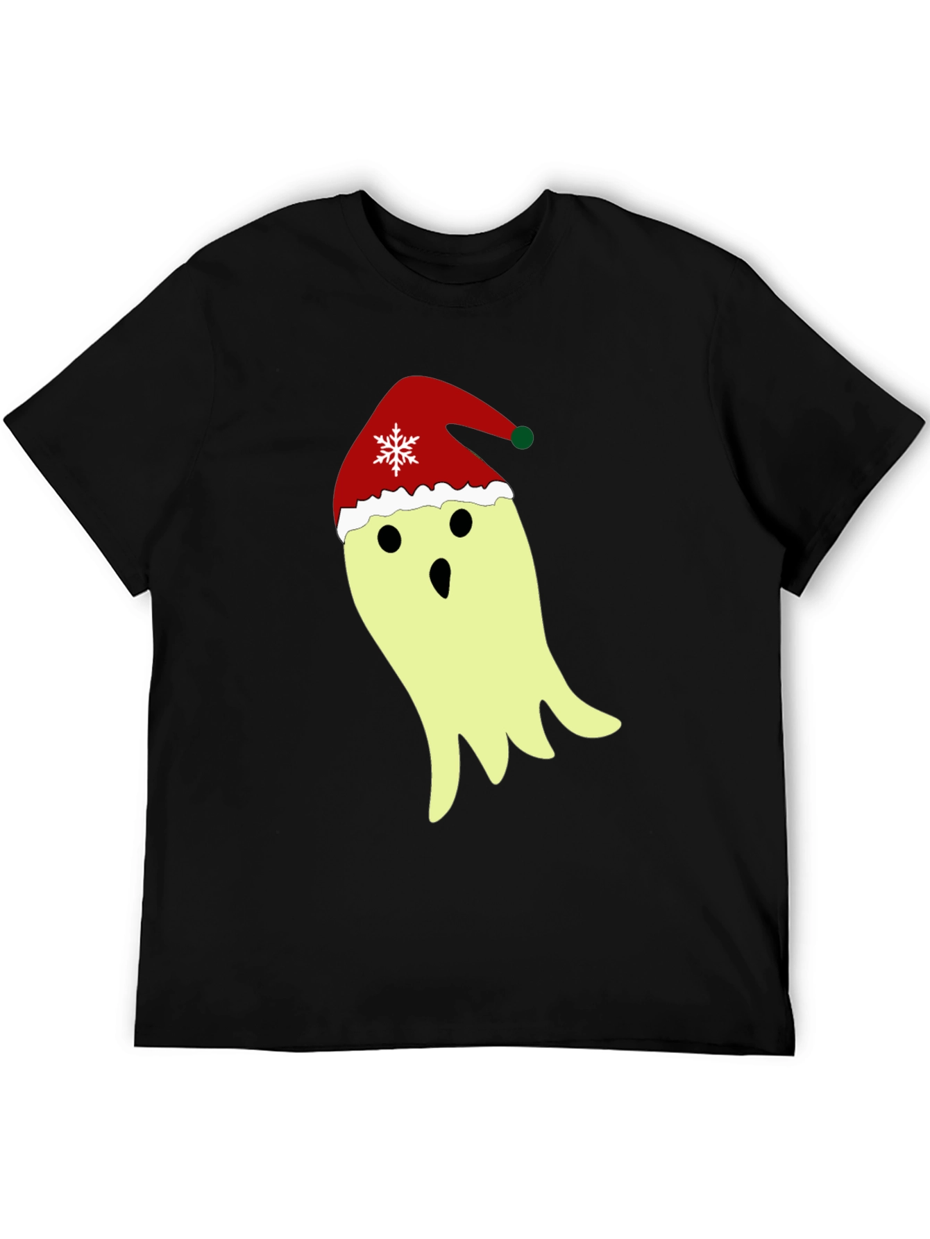 Festive Ghost T-Shirt - Christmas Holiday Spirit