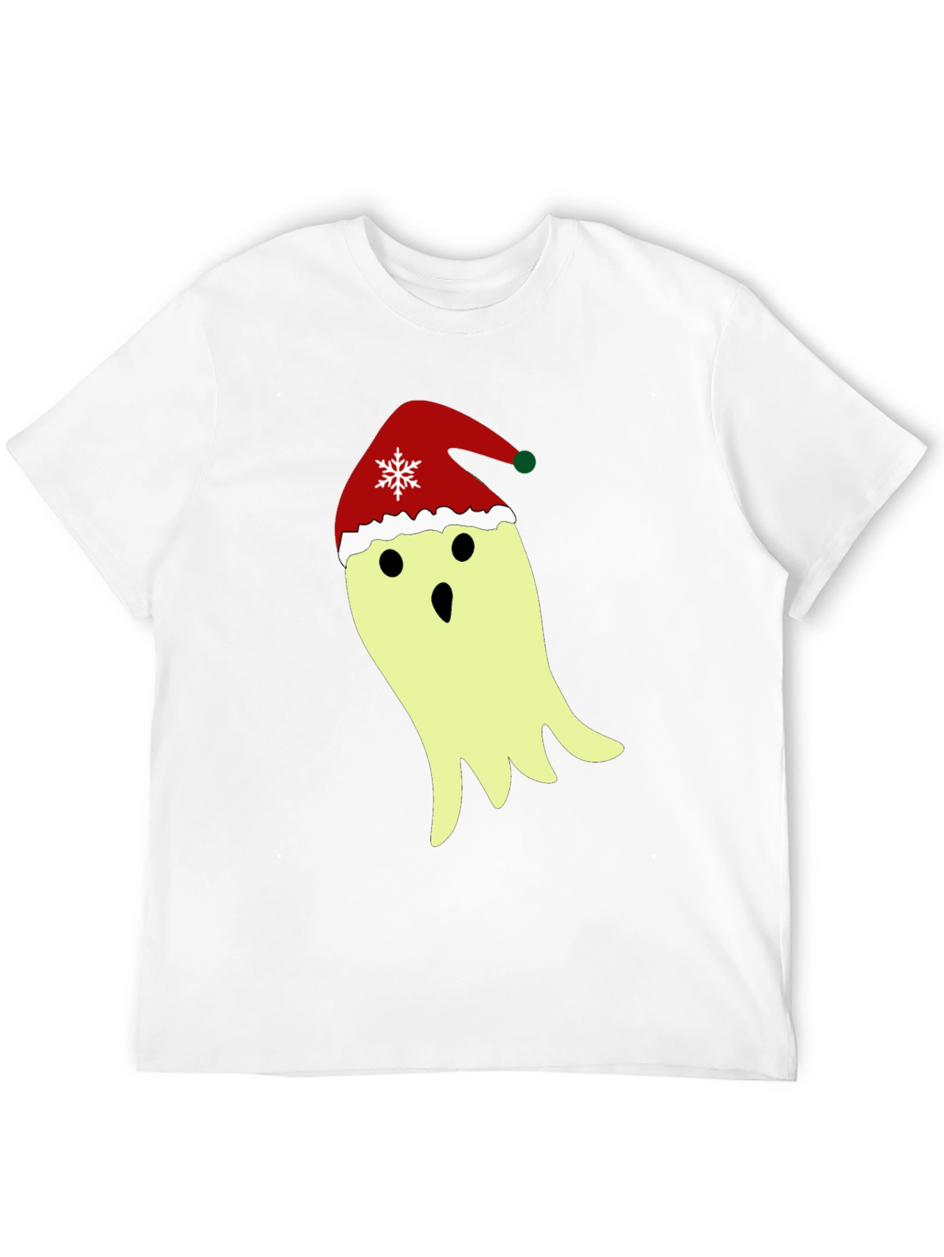 Festive Ghost T-Shirt - Christmas Holiday Spirit