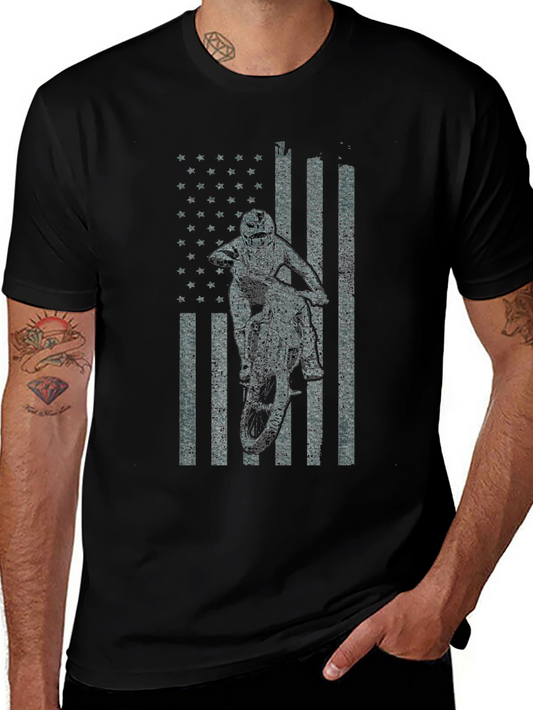 American Flag Motocross T-Shirt