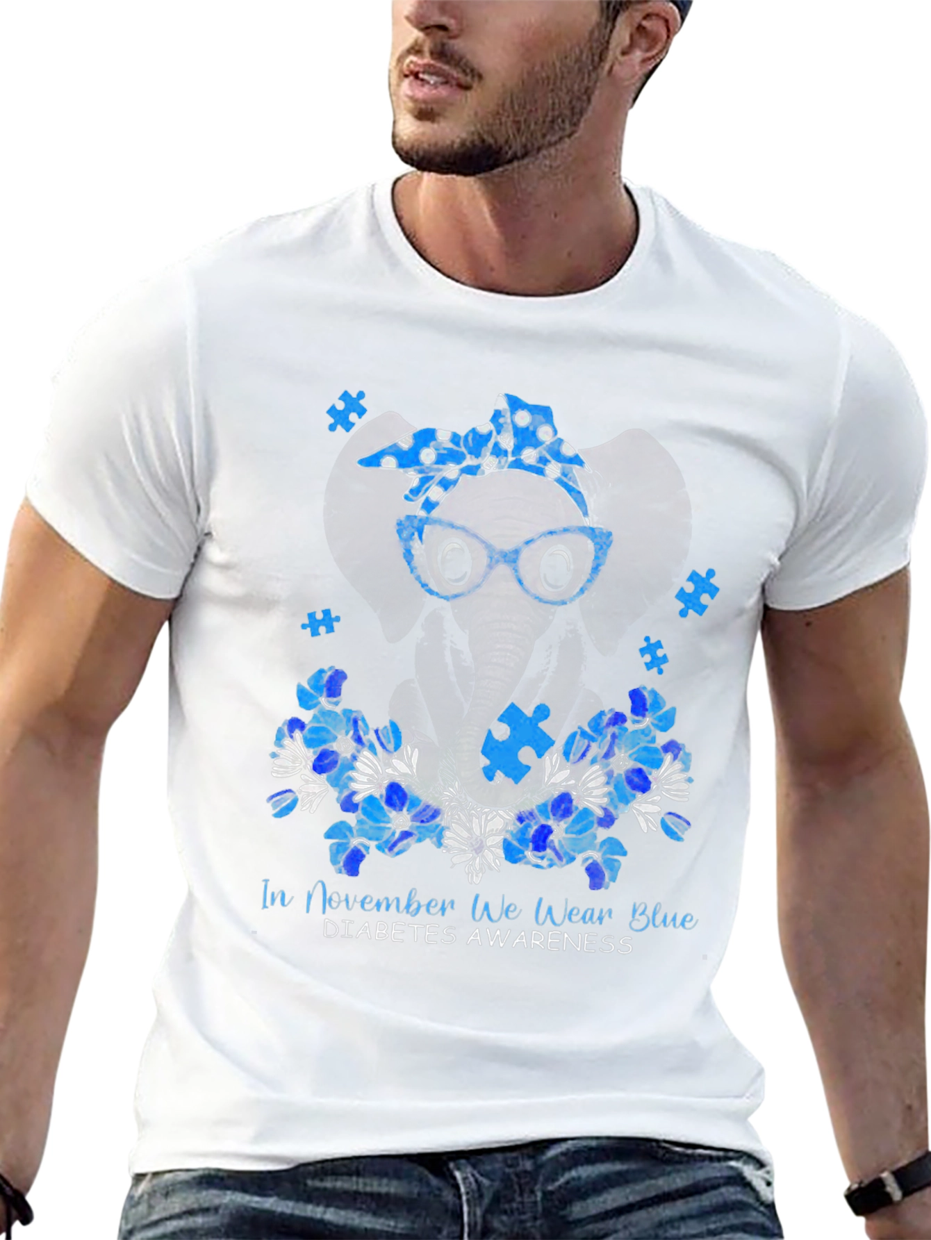 Diabetes Awareness Elephant T-Shirt
