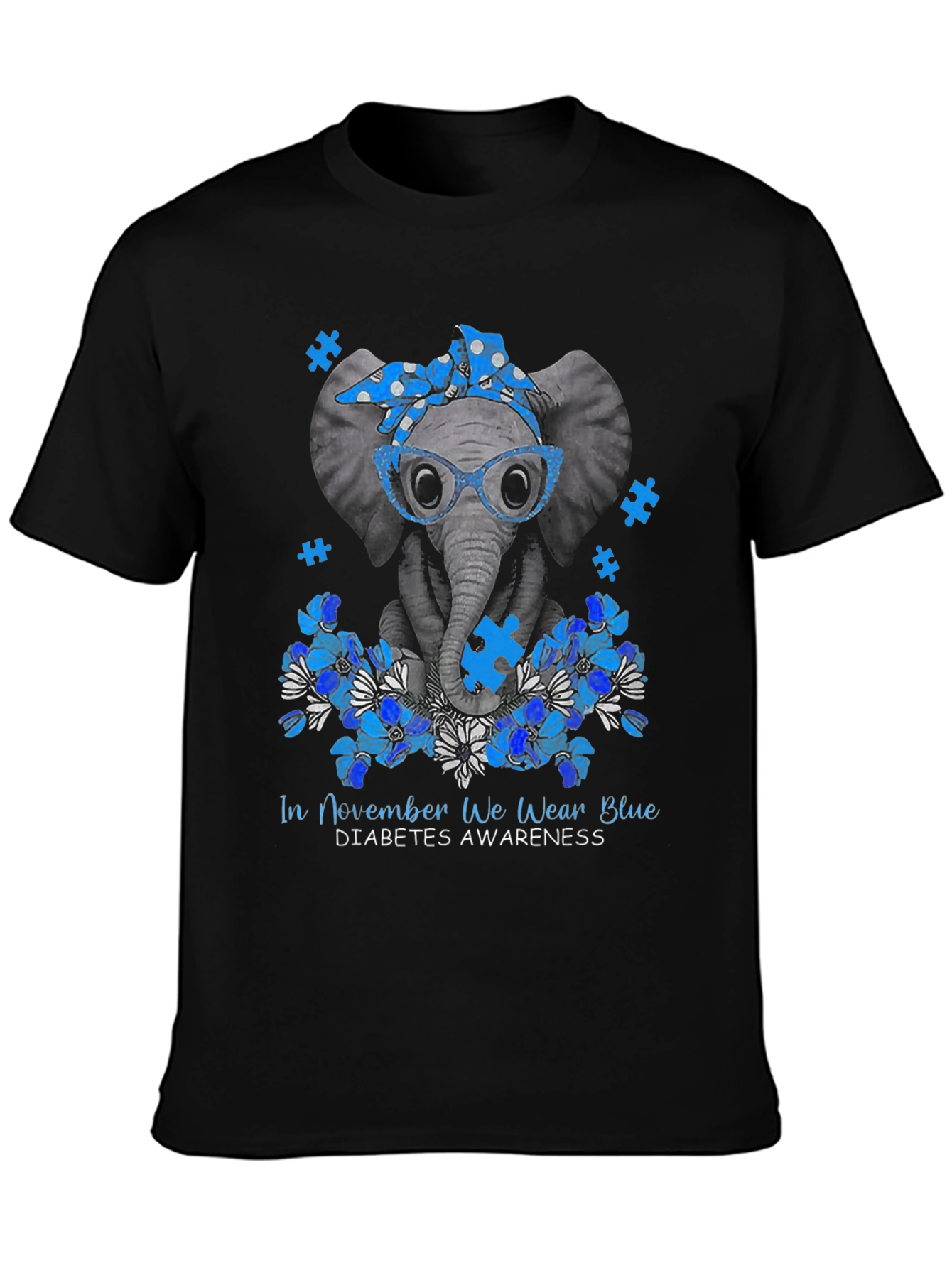 Diabetes Awareness Elephant T-Shirt