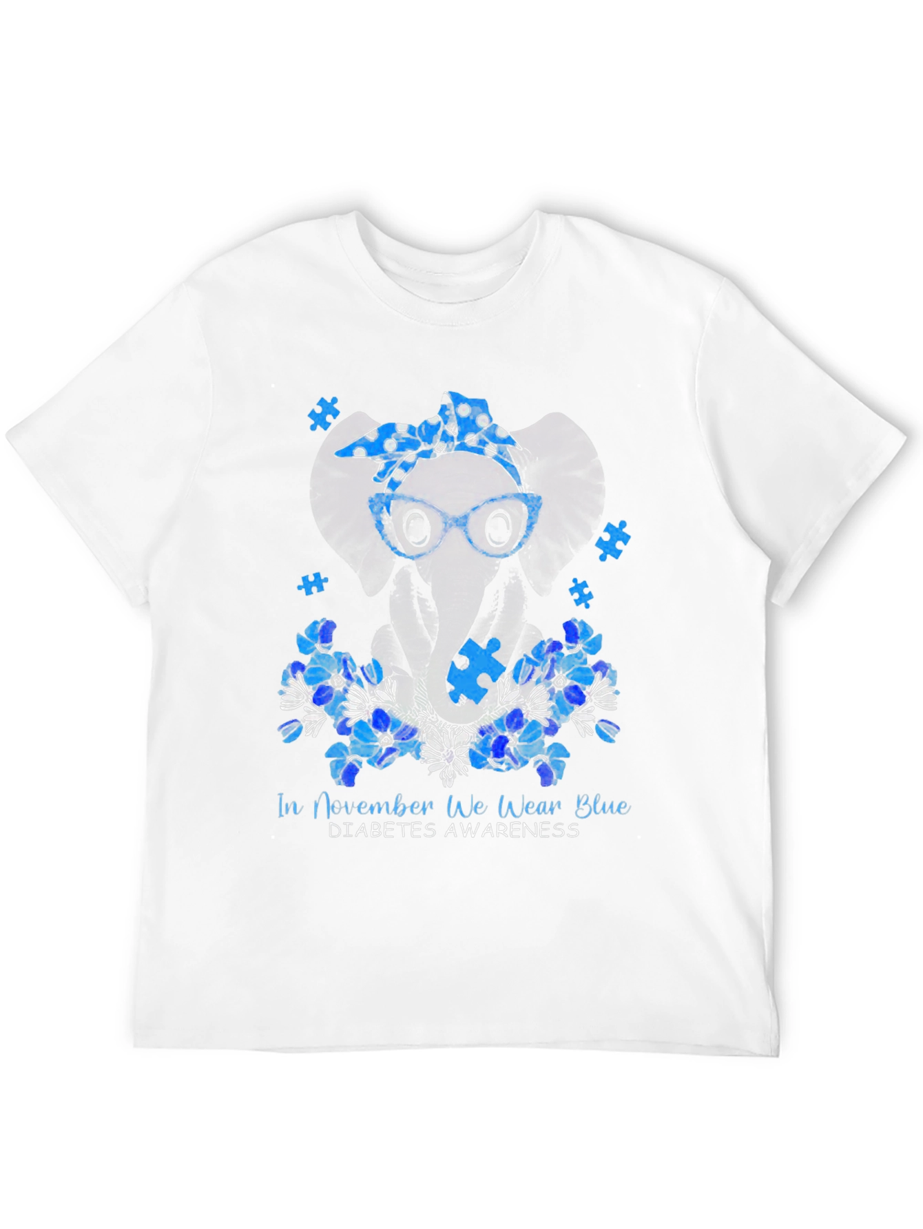 Diabetes Awareness Elephant T-Shirt