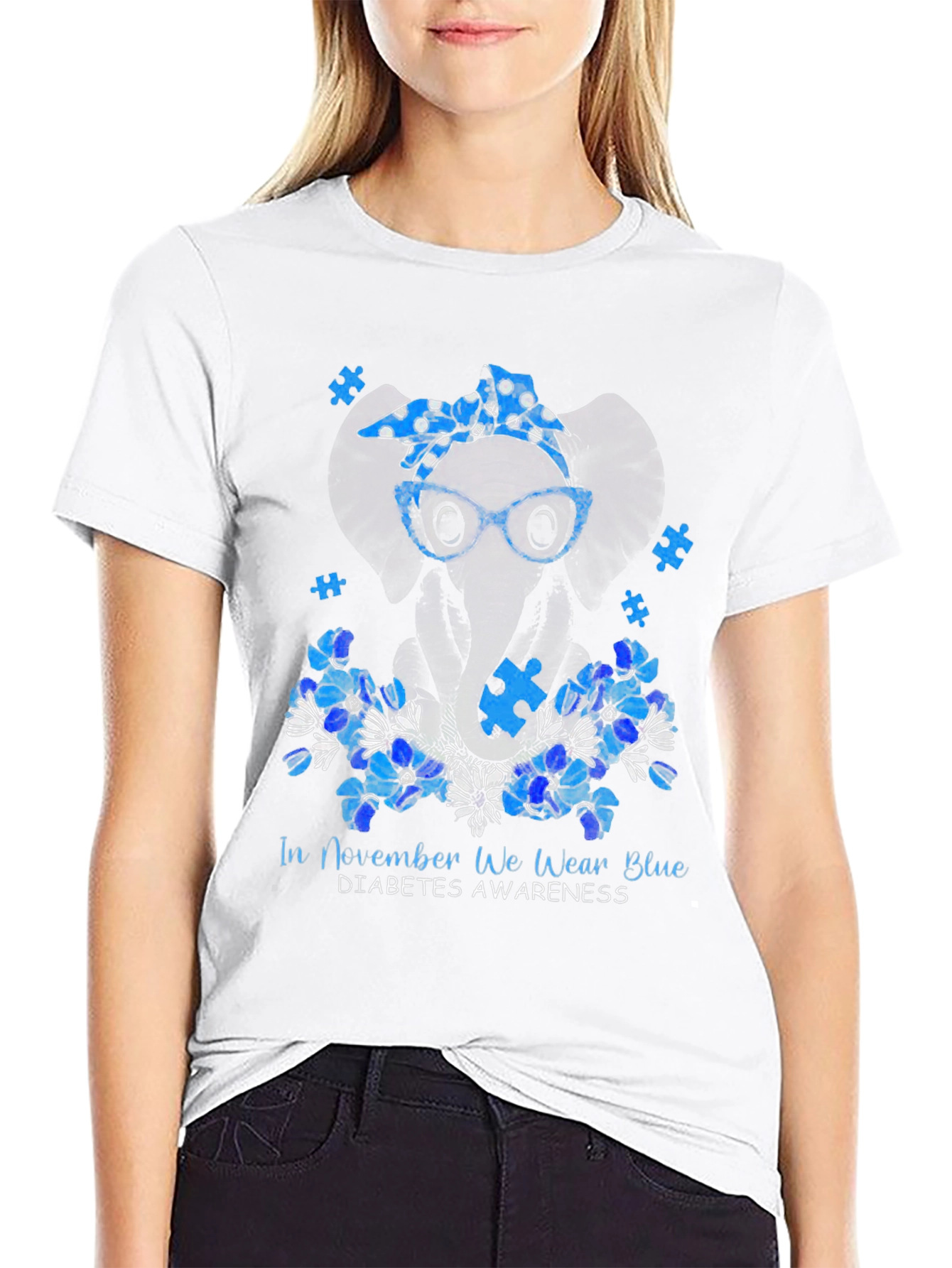Diabetes Awareness Elephant T-Shirt