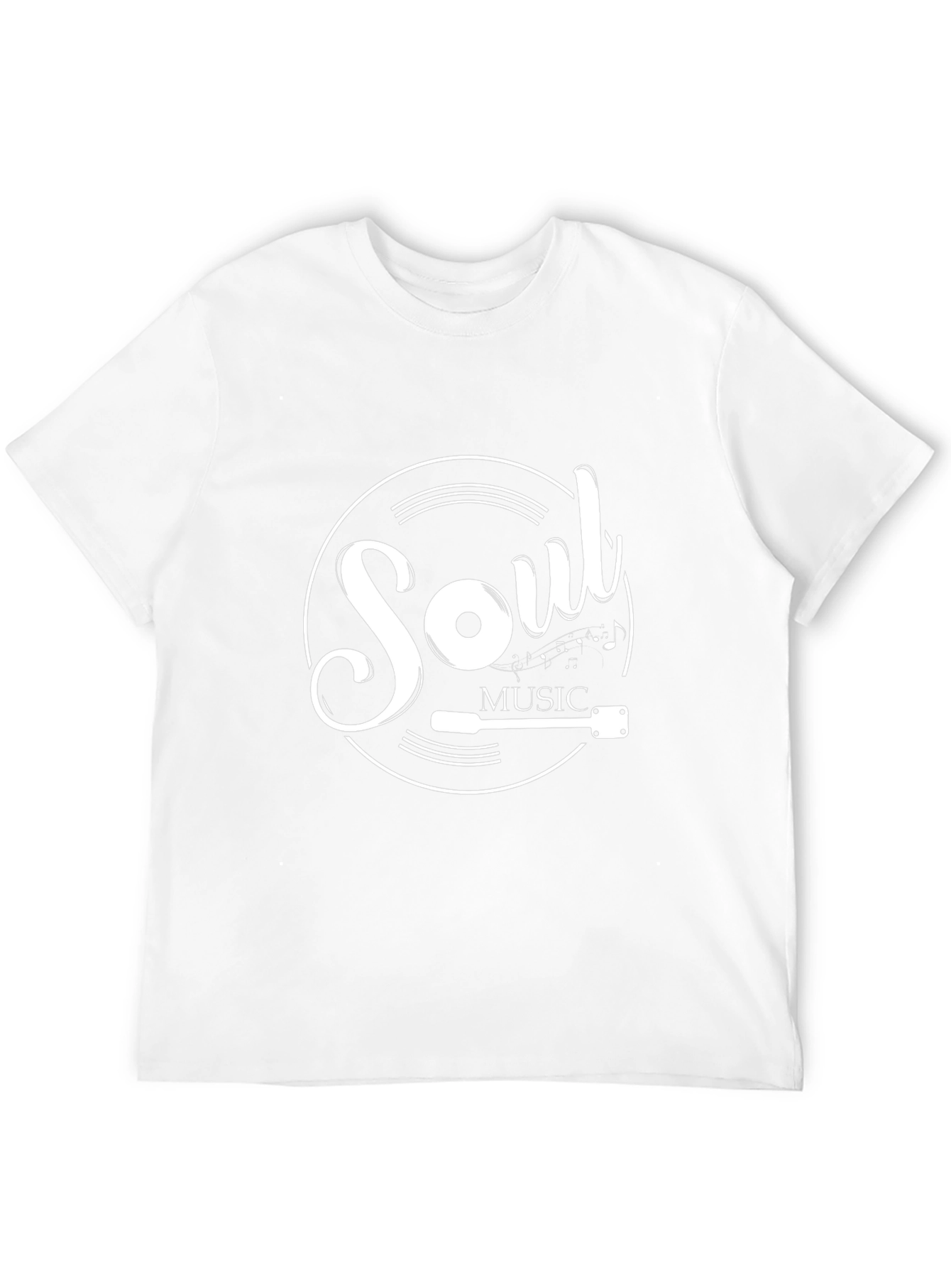 Soul Music Graphic Tee - Black Cotton Shirt