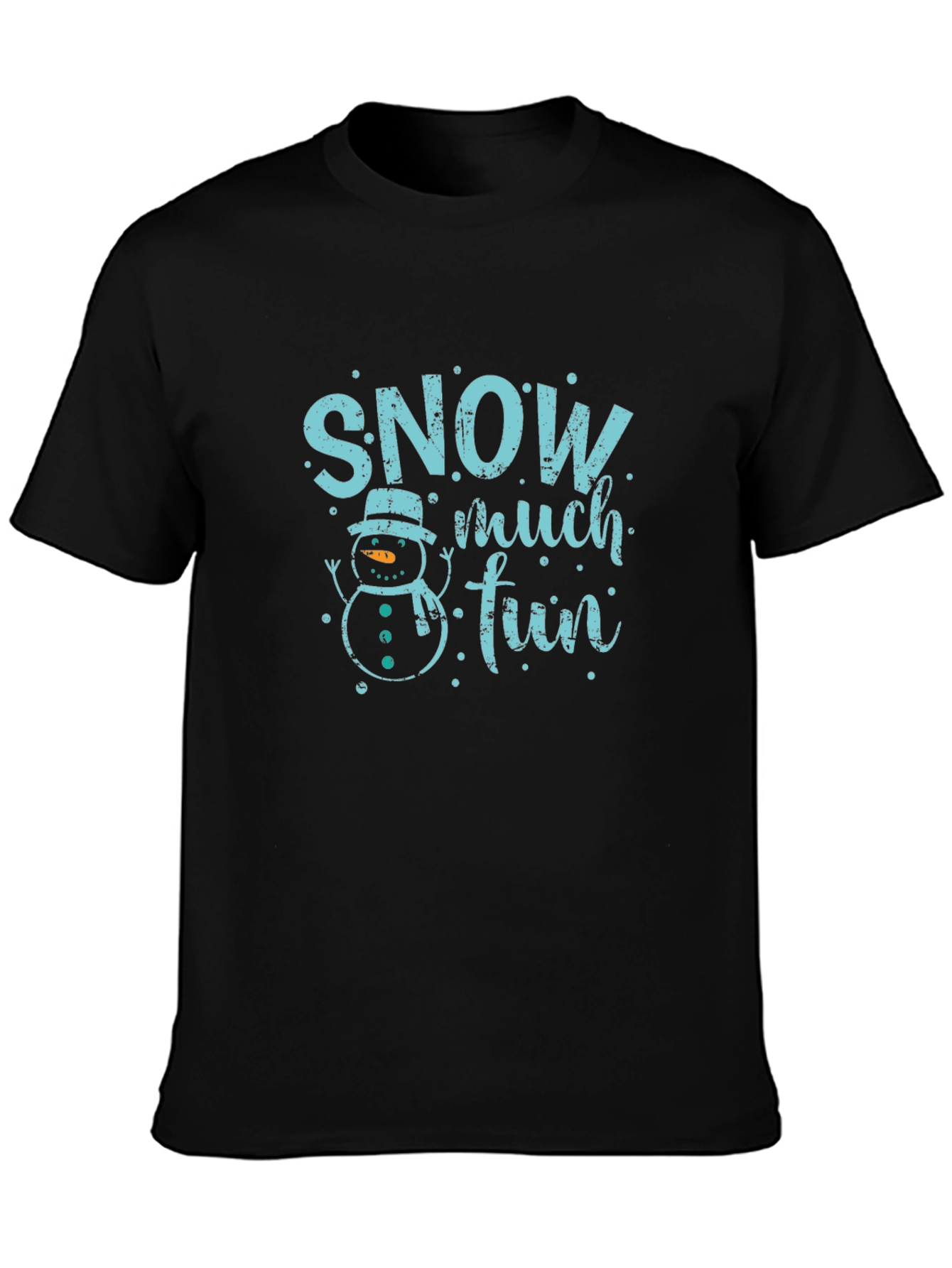 Snow Much Fun Graphic T-Shirt - Black