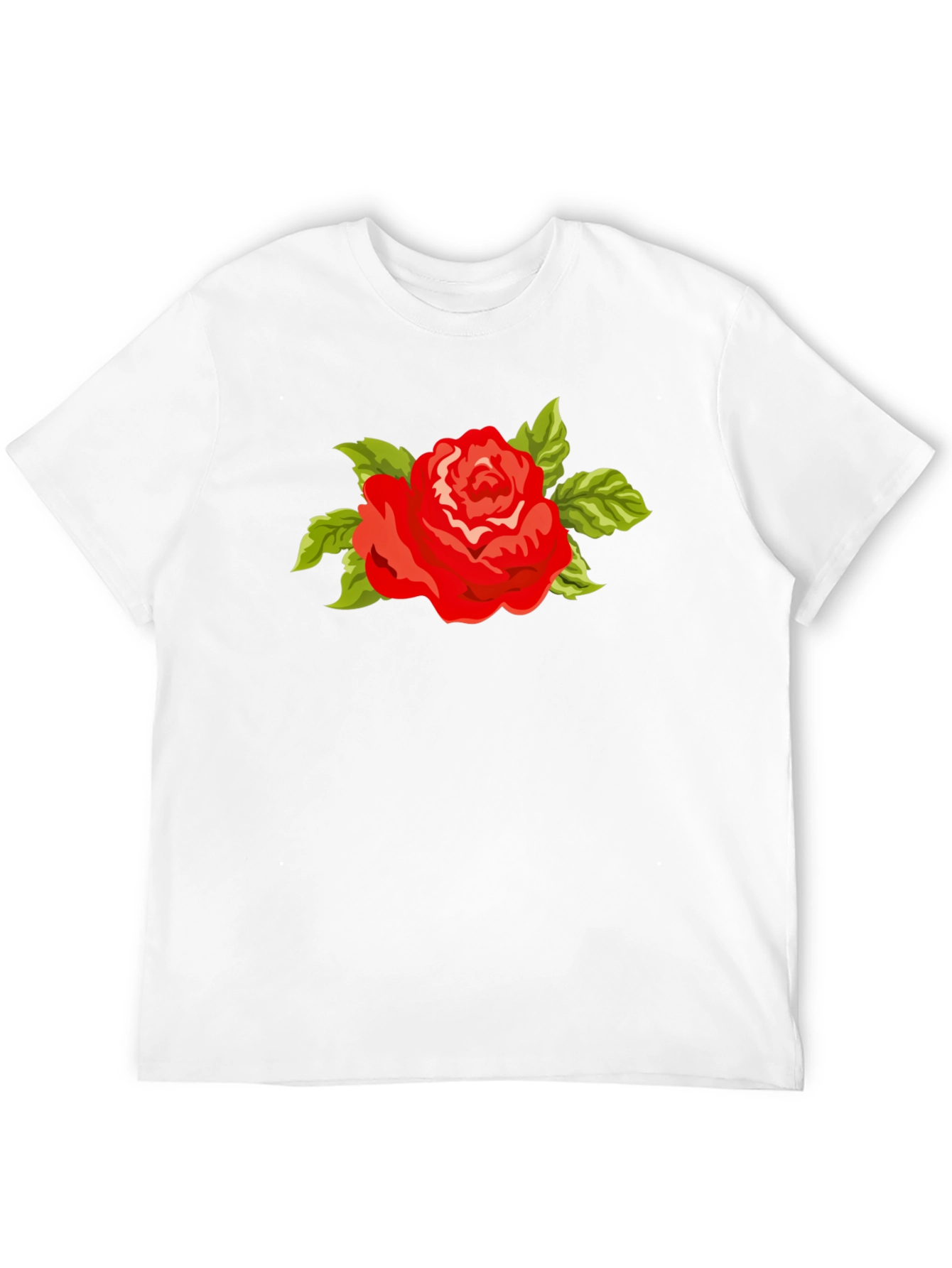 Red Rose T-Shirt - Bold Floral Graphic Tee