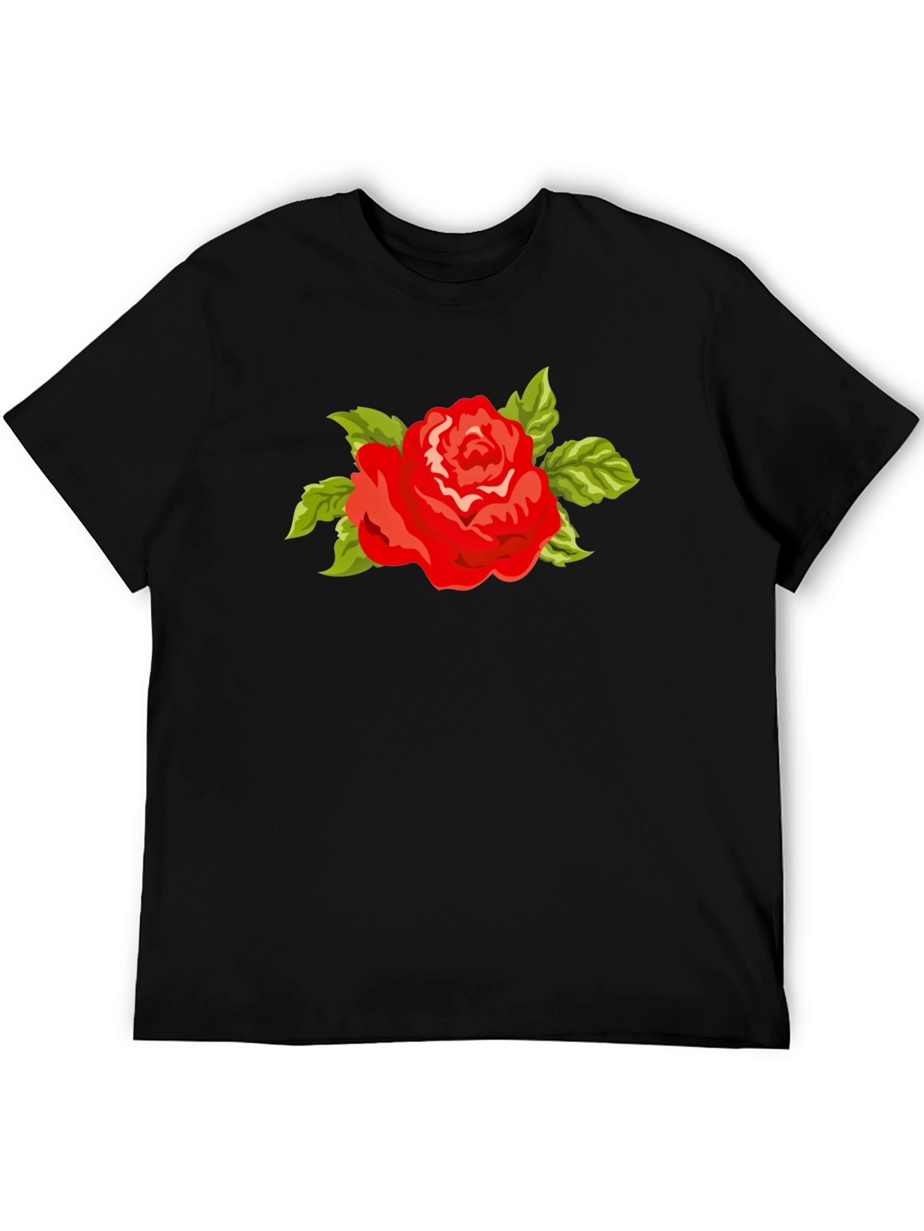 Red Rose T-Shirt - Bold Floral Graphic Tee
