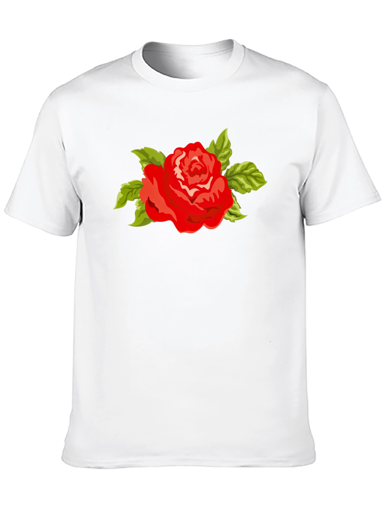 Red Rose T-Shirt - Bold Floral Graphic Tee