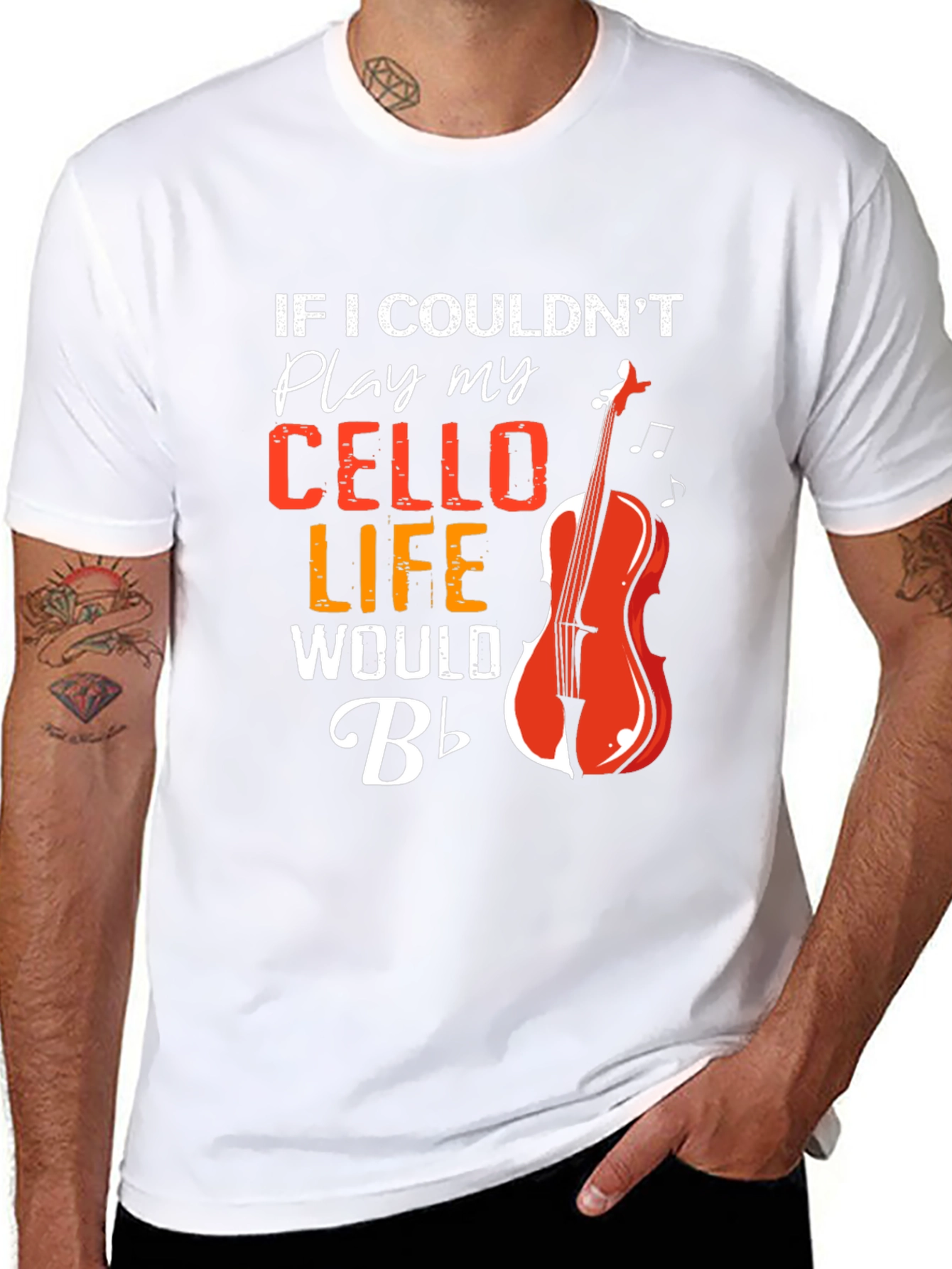 Cello Player T-Shirt - Musical Life Tee