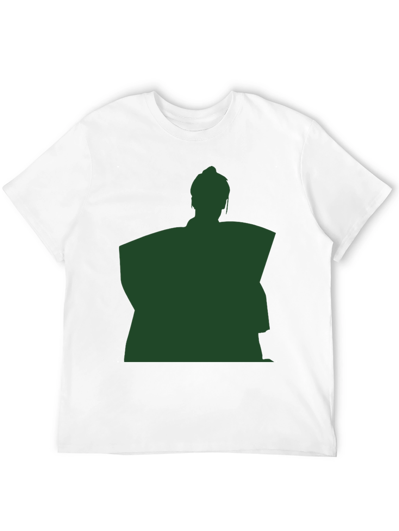 Sumo Wrestler Silhouette Graphic T-Shirt - Black