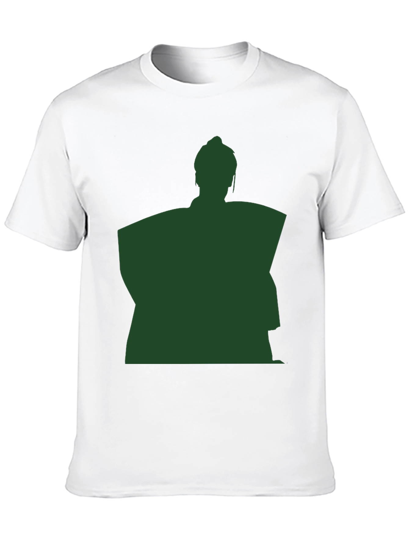 Sumo Wrestler Silhouette Graphic T-Shirt - Black