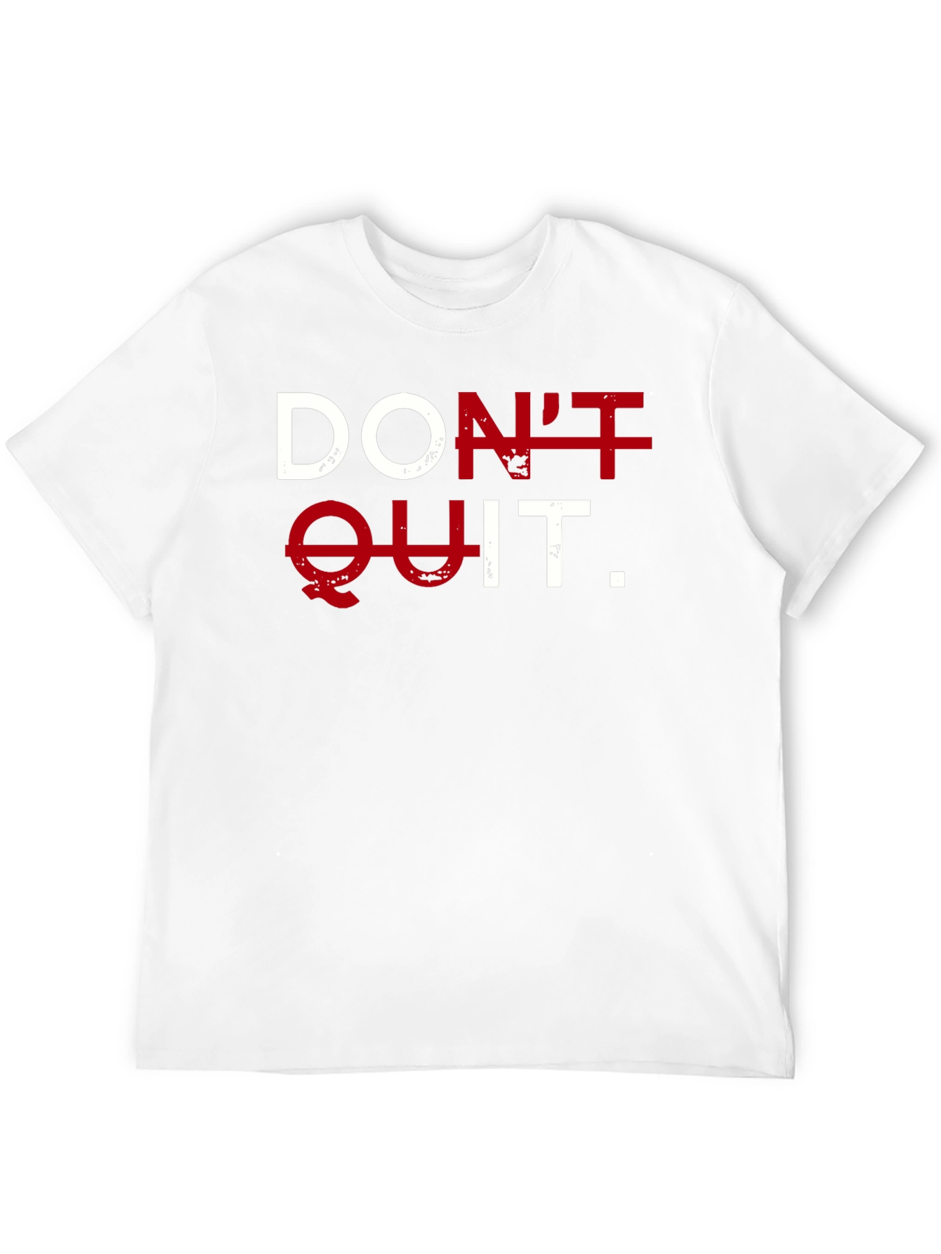 Motivational Dont Quit T-Shirt - Black