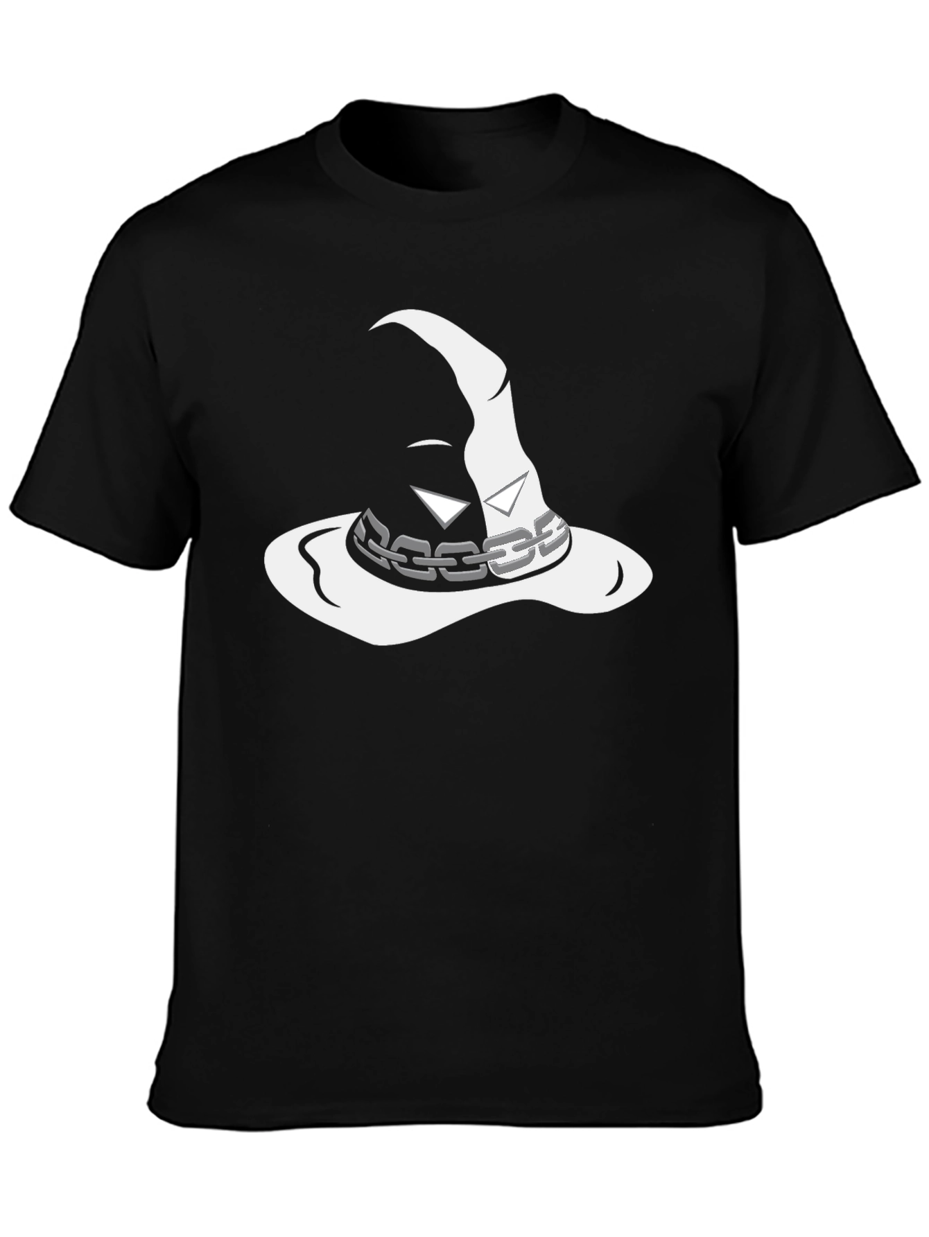 Mystic Wizard Hat Graphic Tee - Black
