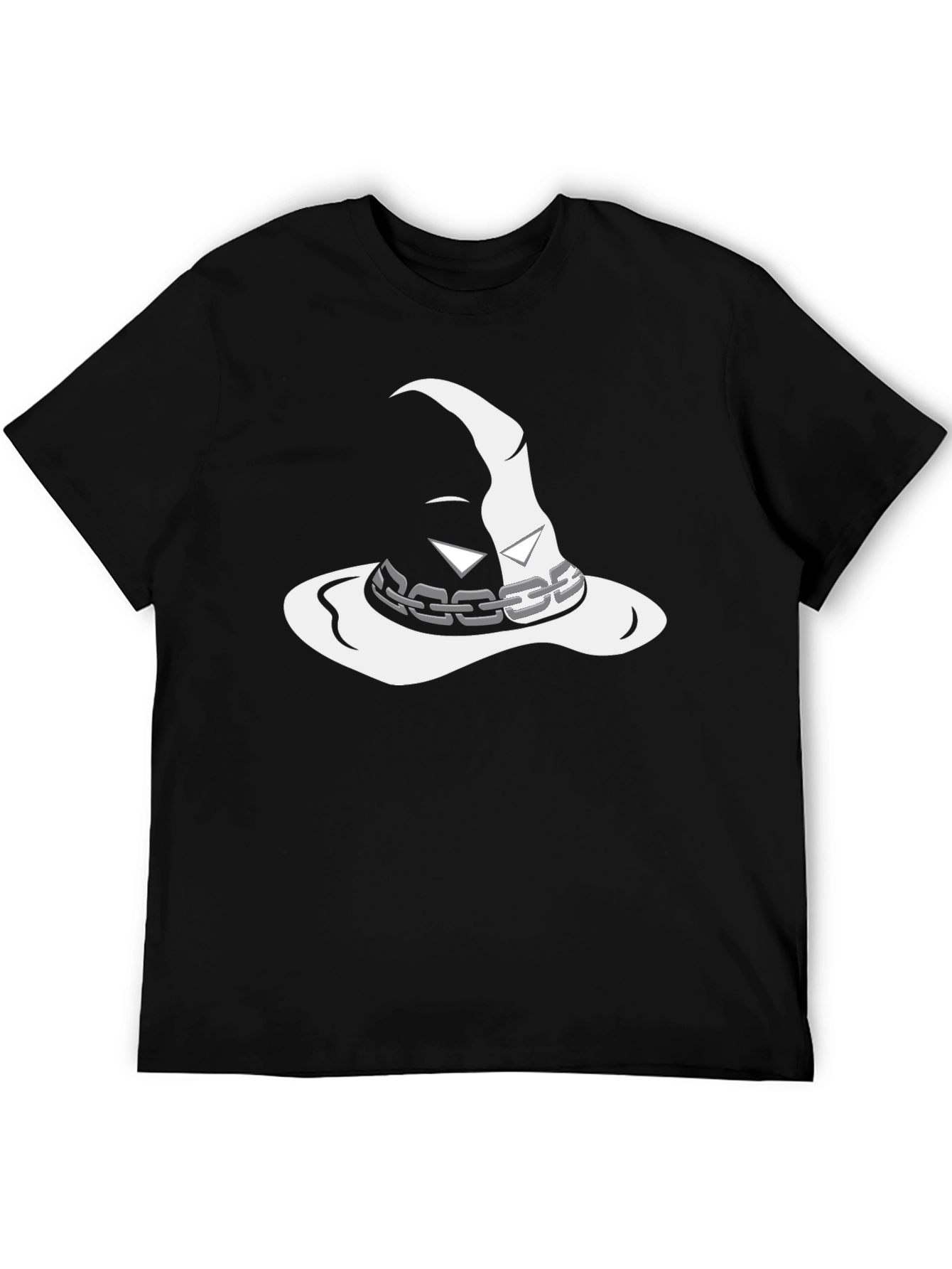 Mystic Wizard Hat Graphic Tee - Black