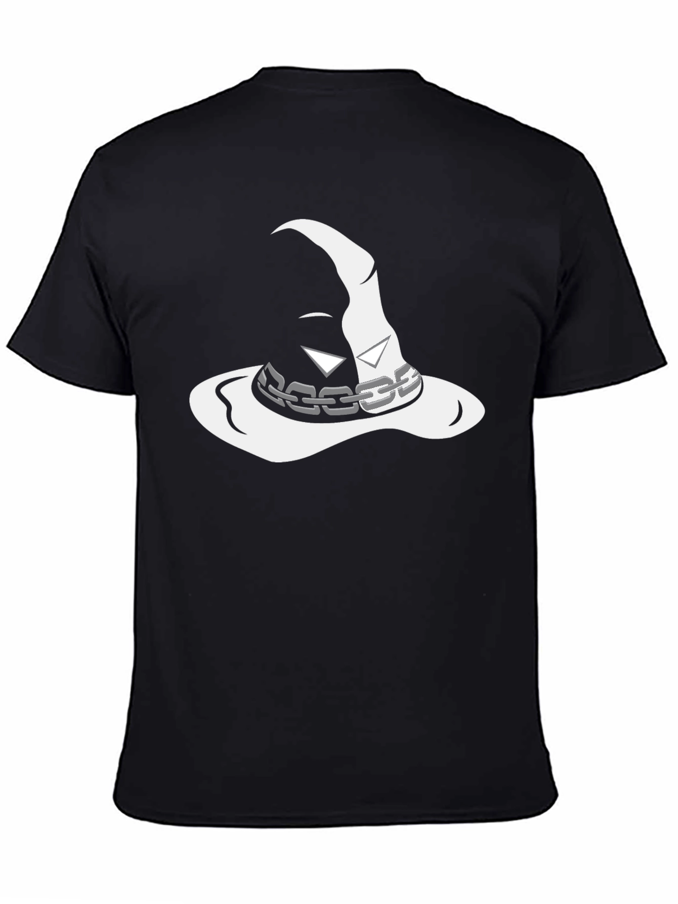 Mystic Wizard Hat Graphic Tee - Black