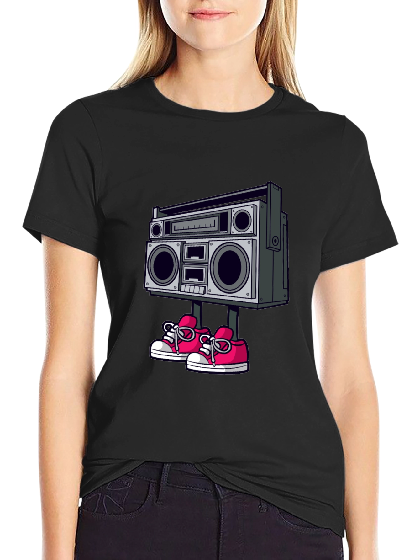Boombox Walker Graphic Tee - Retro Style!