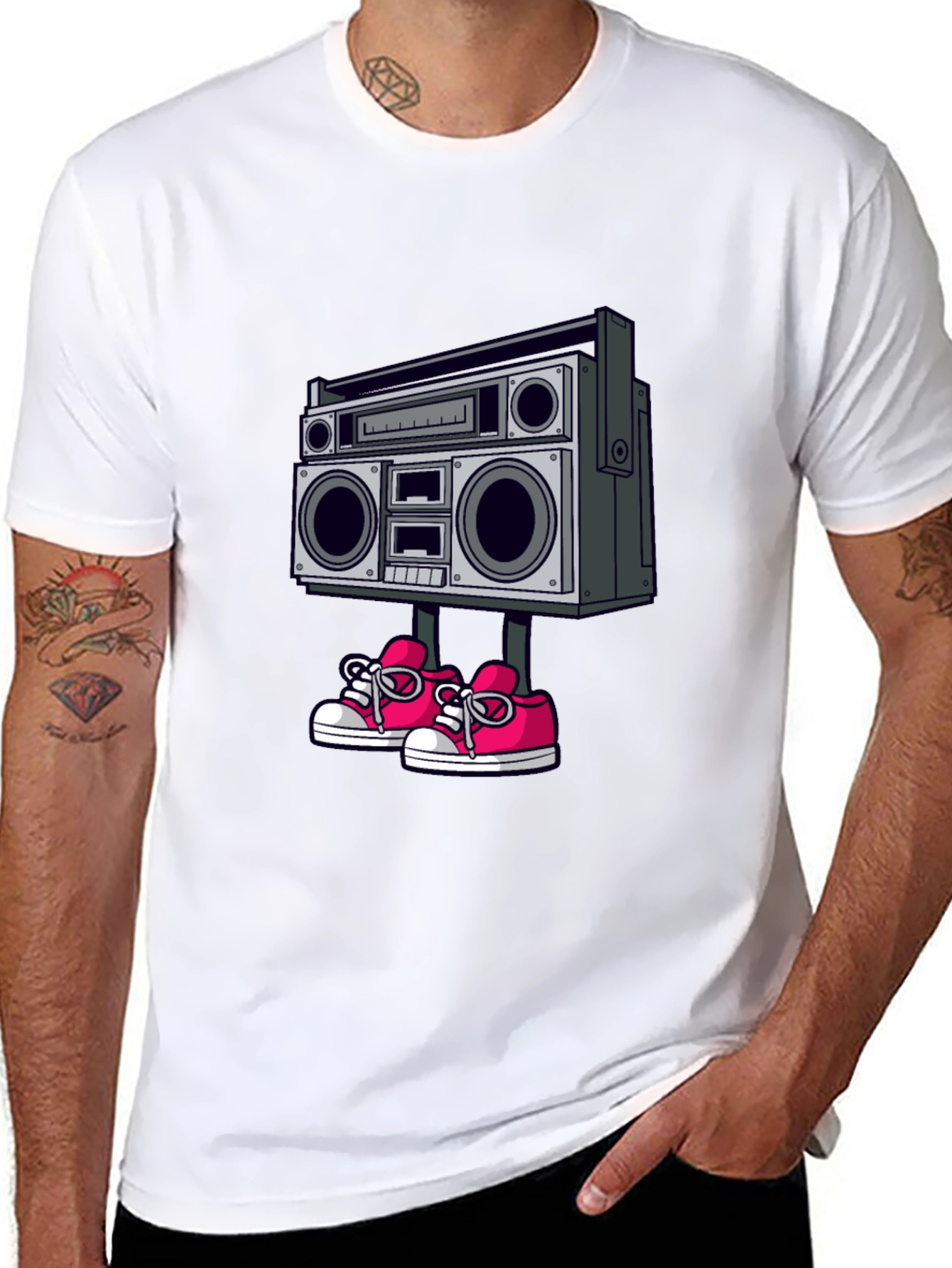 Boombox Walker Graphic Tee - Retro Style!