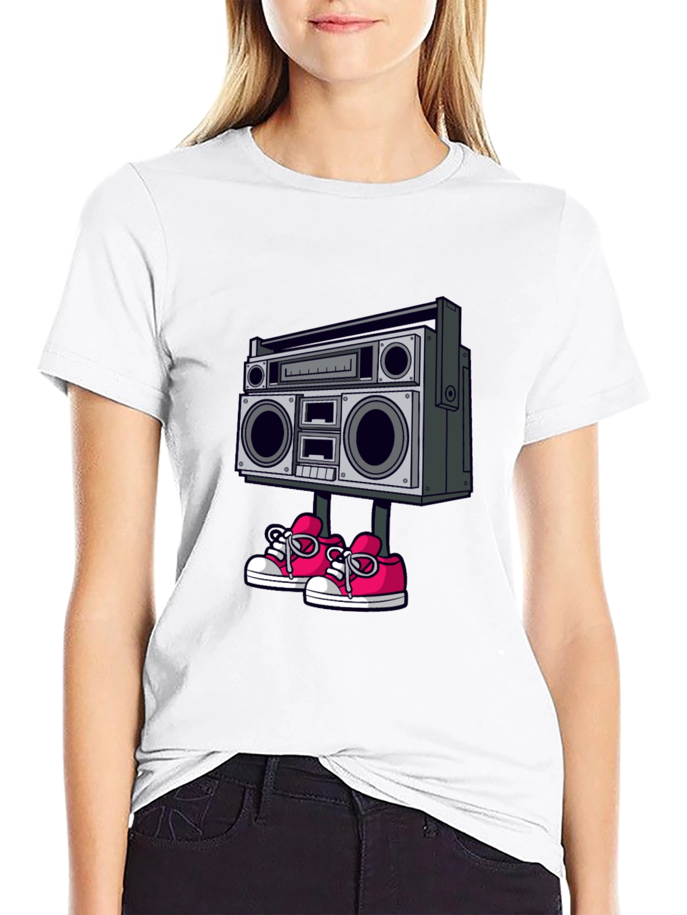 Boombox Walker Graphic Tee - Retro Style!