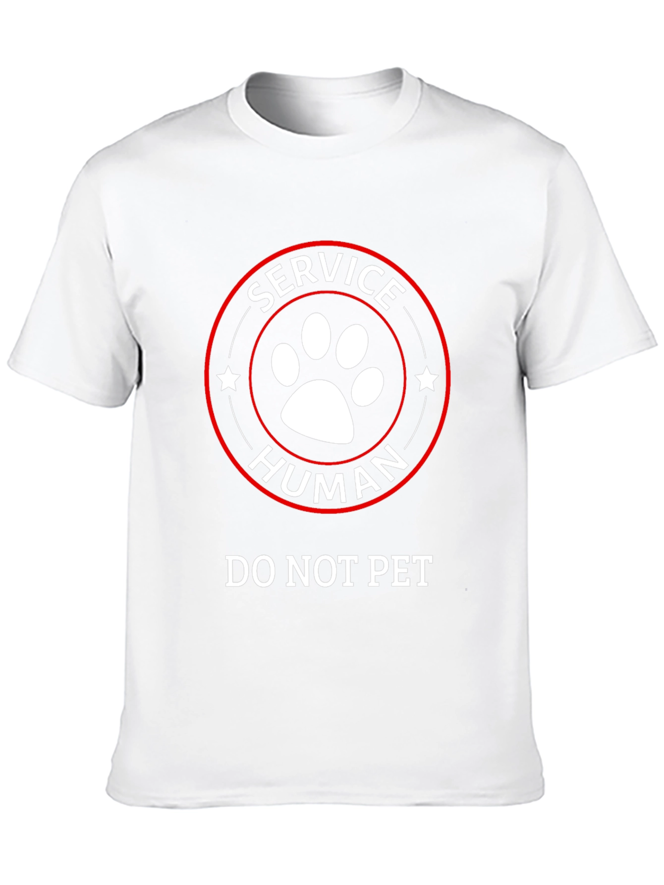 Service Human T-Shirt - Do Not Pet Funny Tee