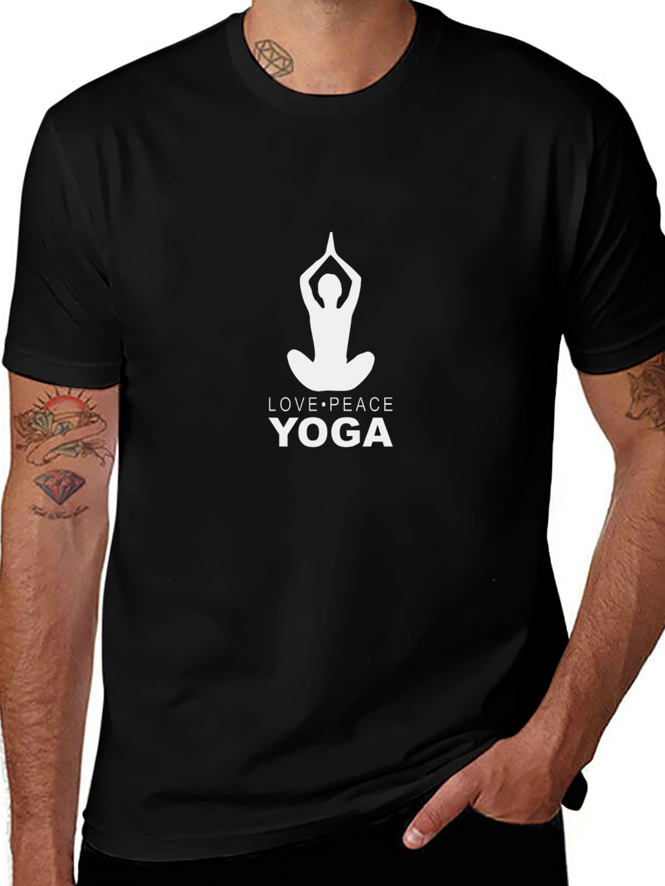 Yoga Love Peace Graphic Tee
