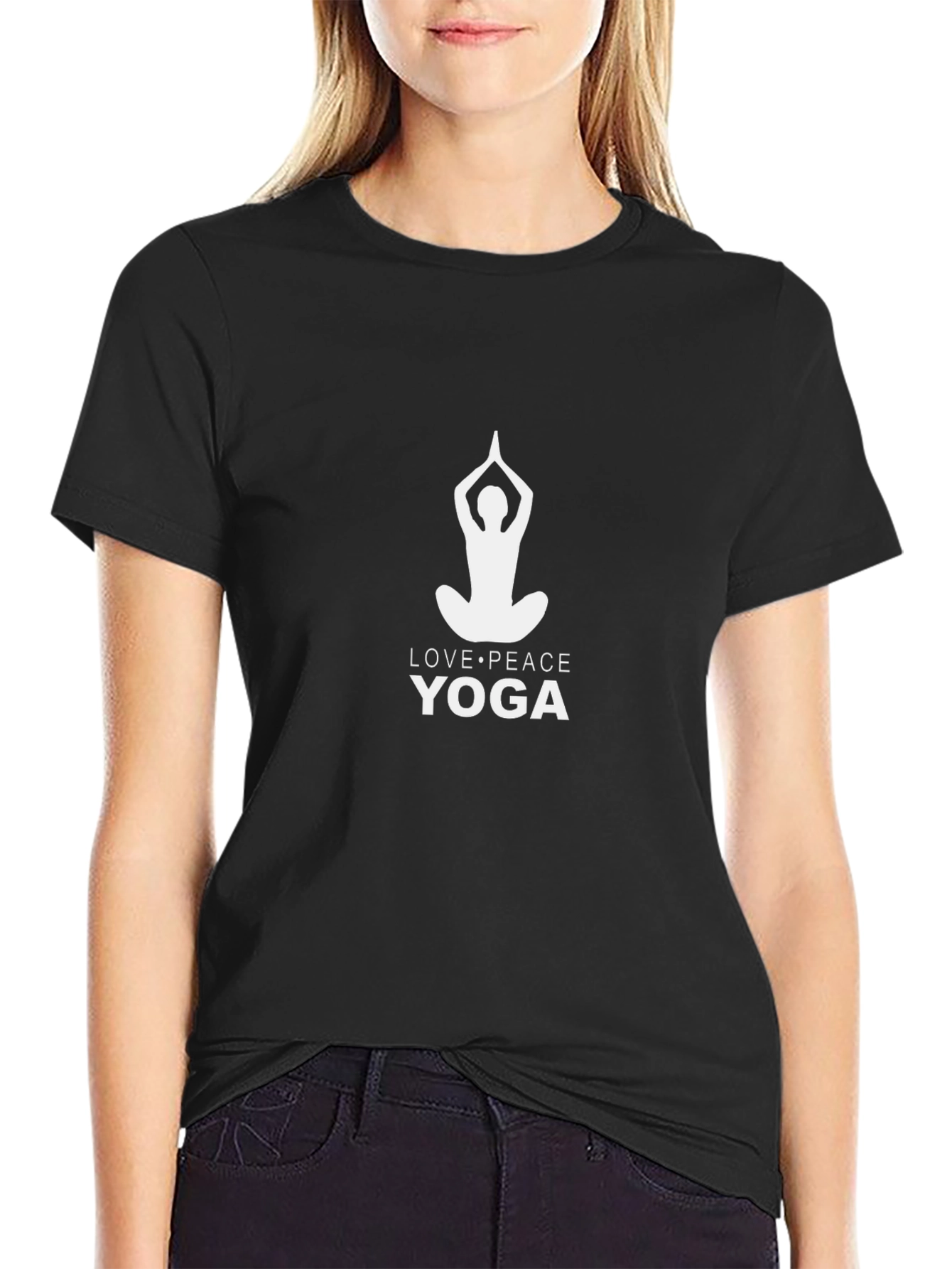 Yoga Love Peace Graphic Tee