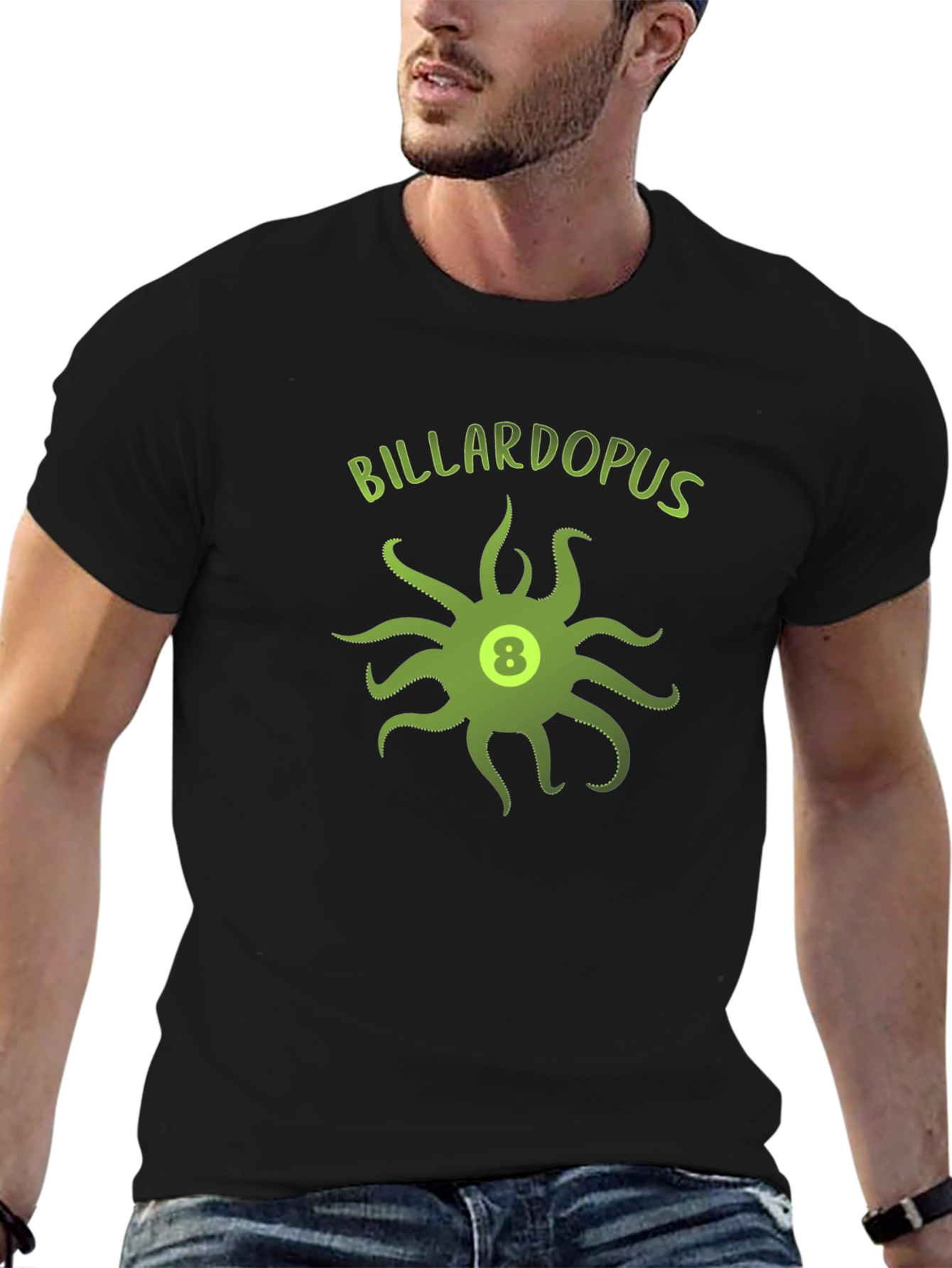 Billardopus T-Shirt - Eight Ball Octopus Design