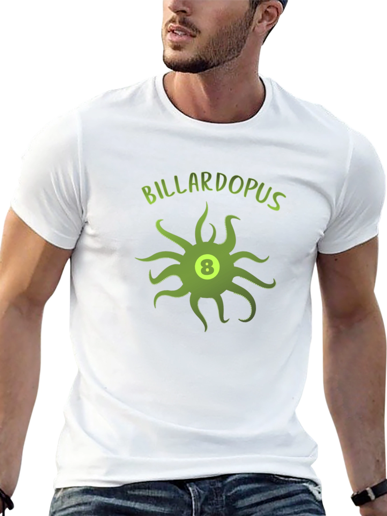 Billardopus T-Shirt - Eight Ball Octopus Design