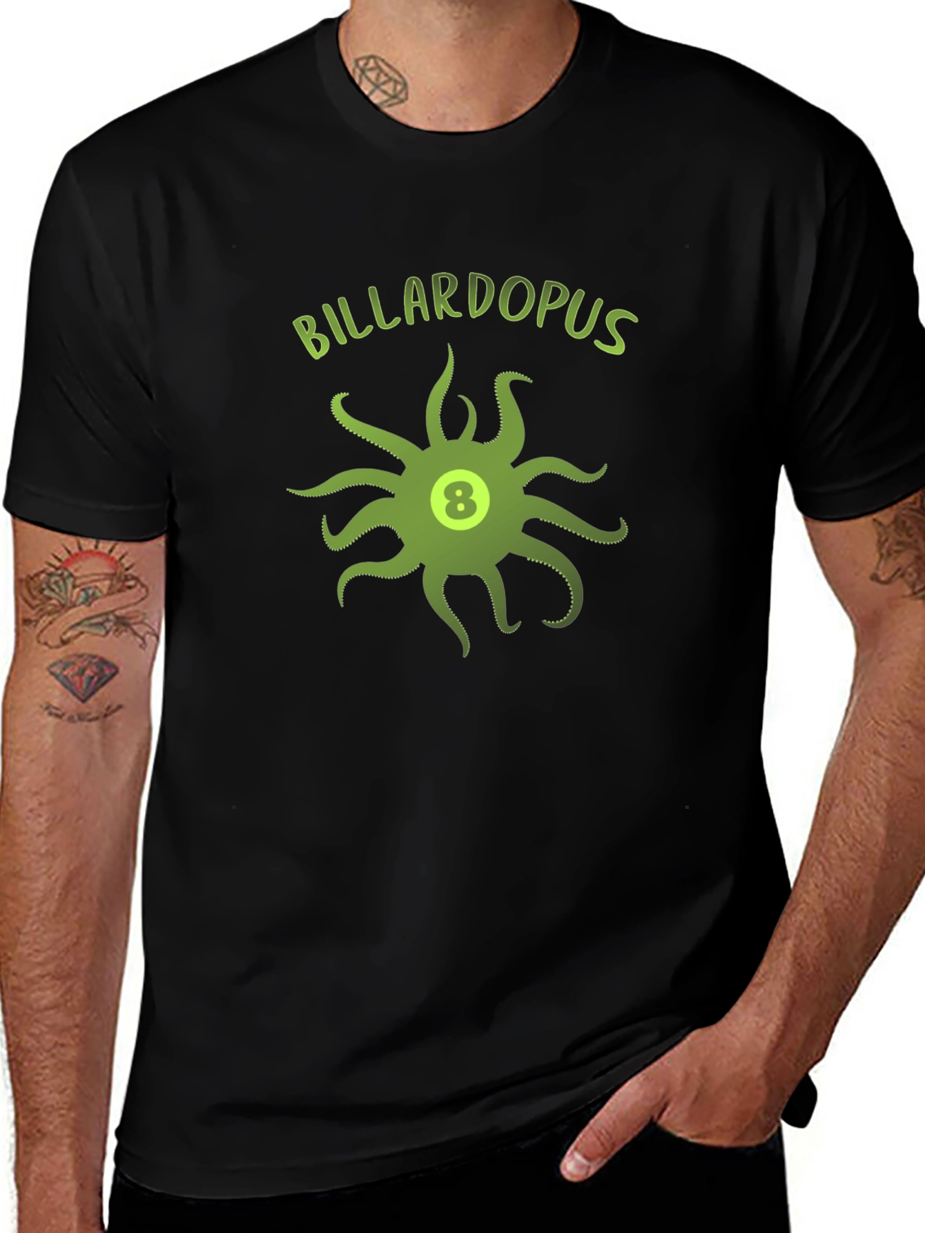 Billardopus T-Shirt - Eight Ball Octopus Design