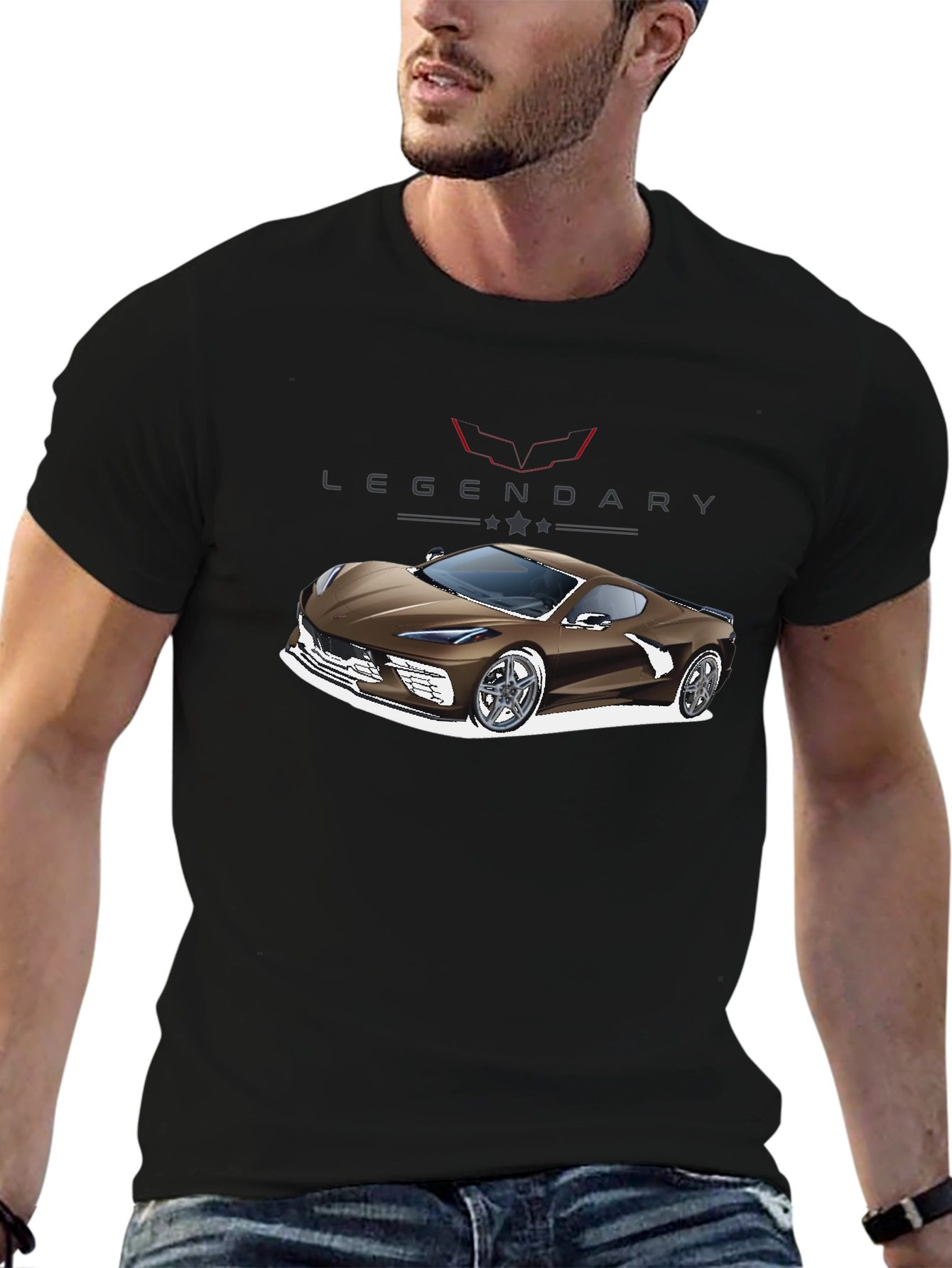 Legendary Car Graphic T-Shirt - Automotive Fan Apparel