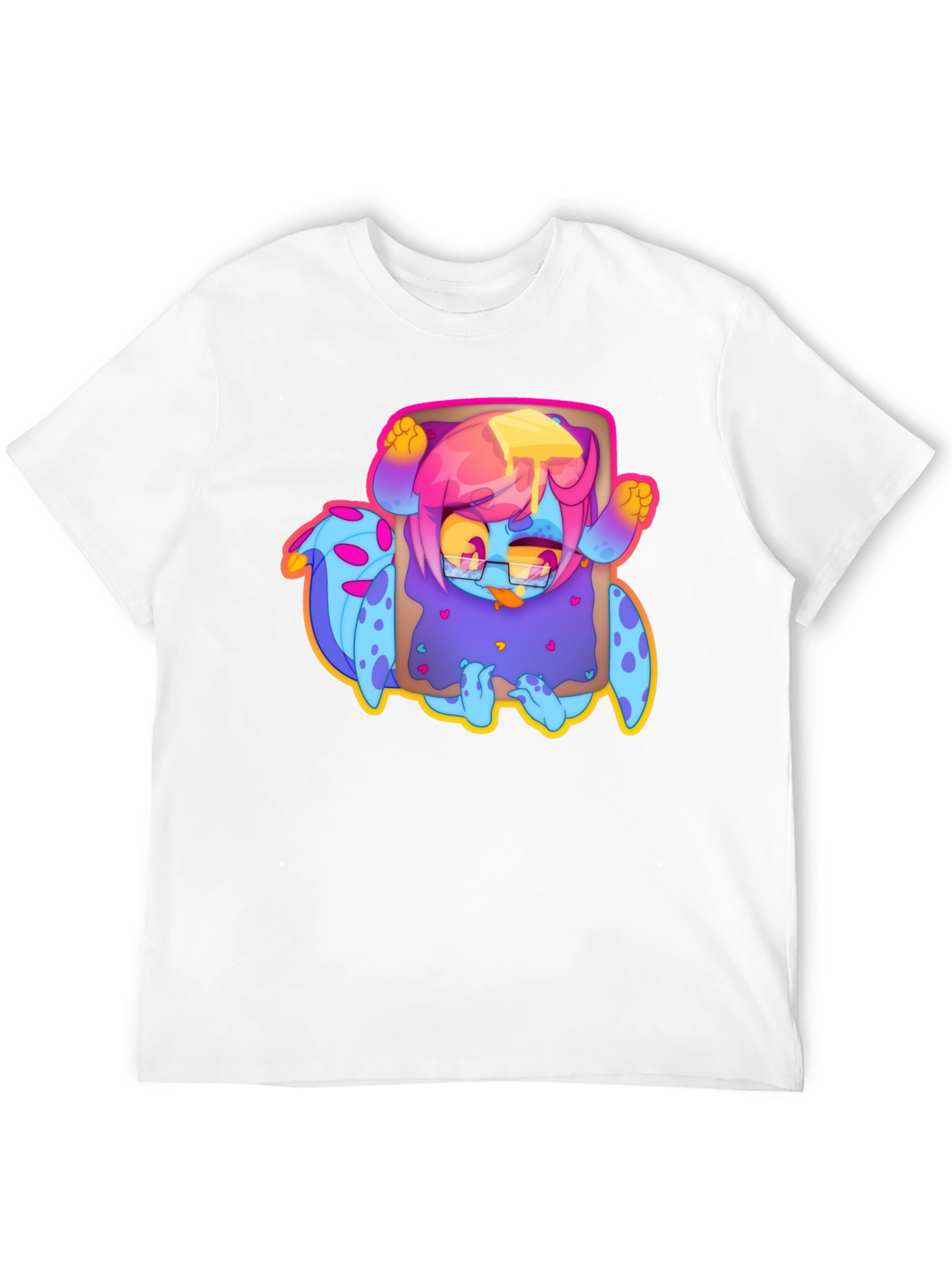 Monster Toast Graphic T-Shirt - Black