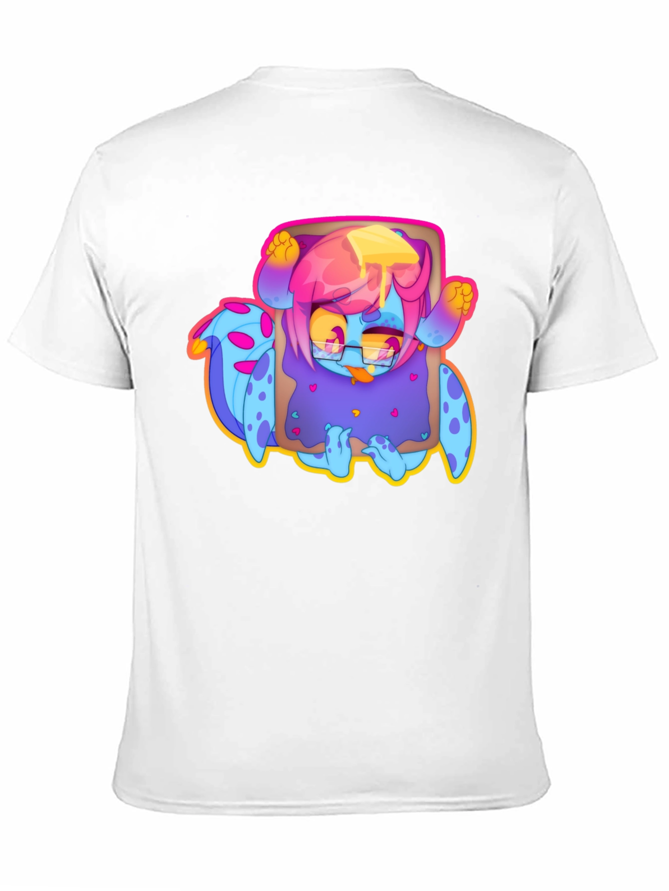 Monster Toast Graphic T-Shirt - Black