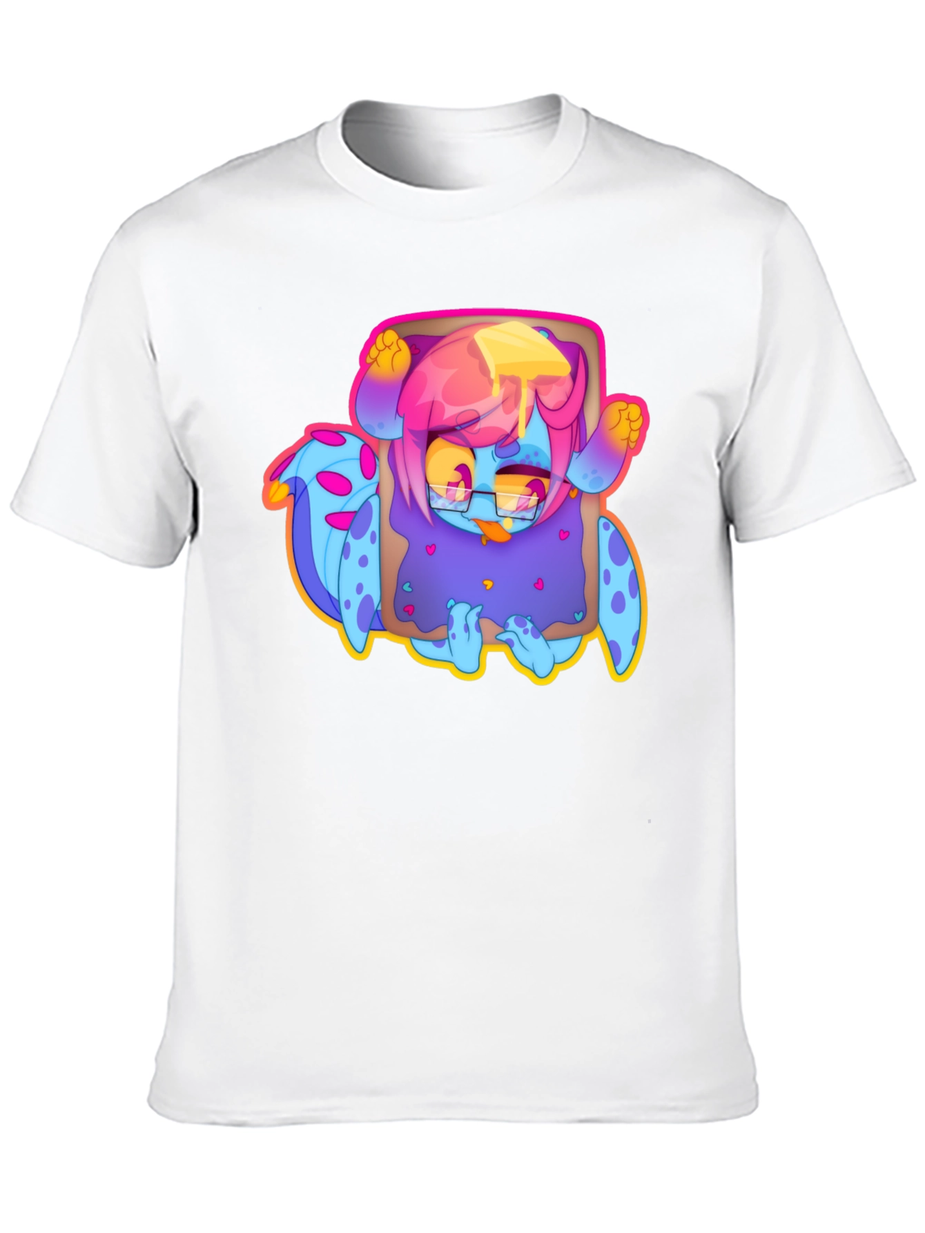 Monster Toast Graphic T-Shirt - Black