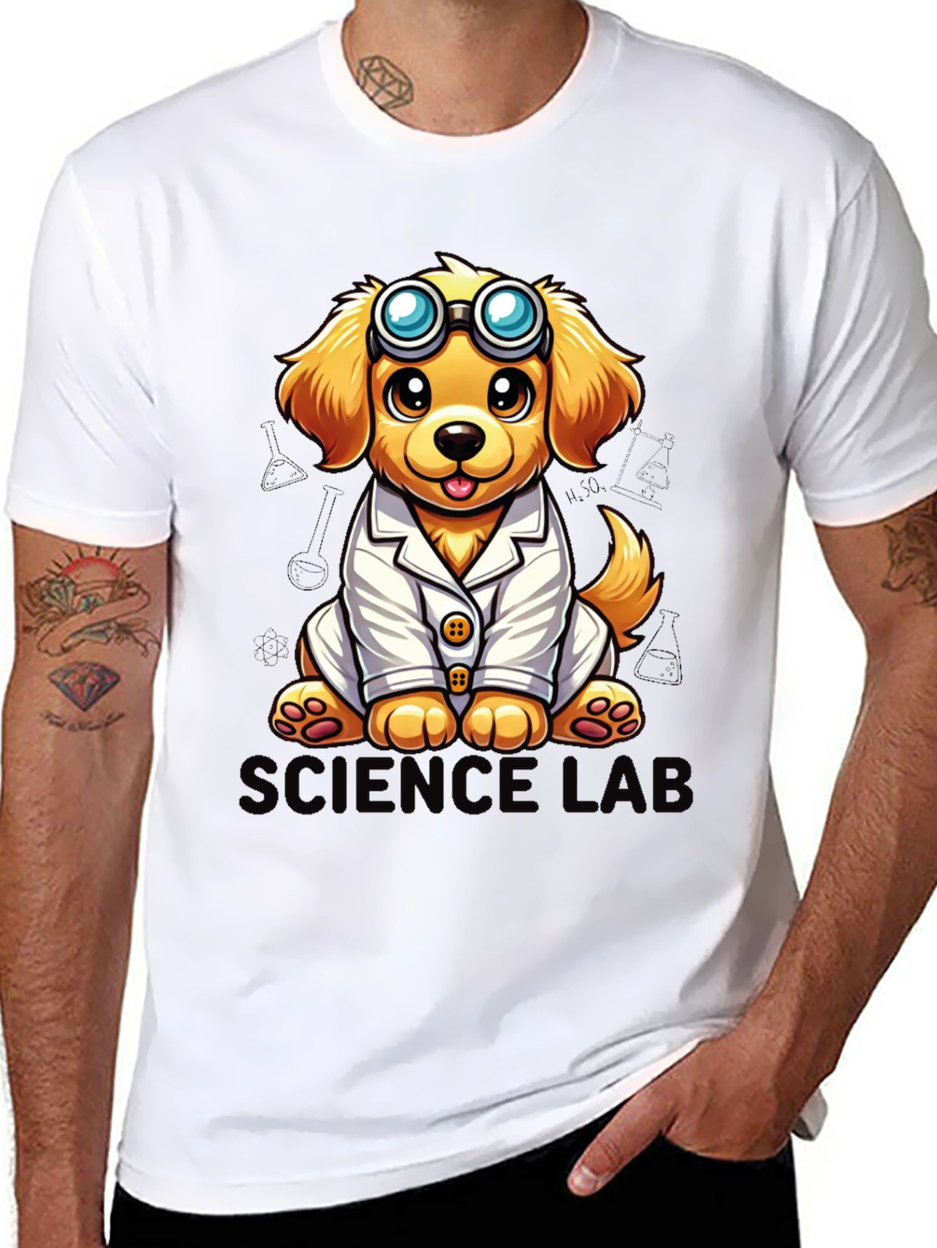 Science Lab Dog T-Shirt