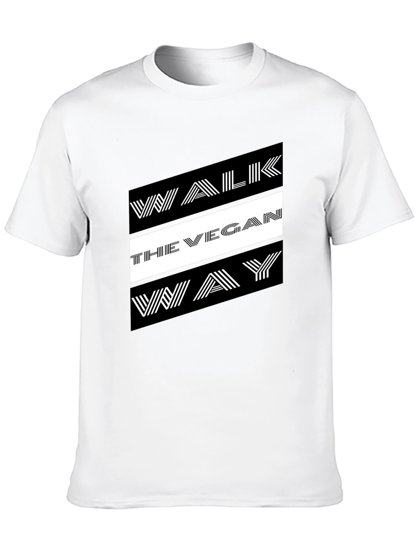 Walk The Vegan Way Graphic Tee - Black