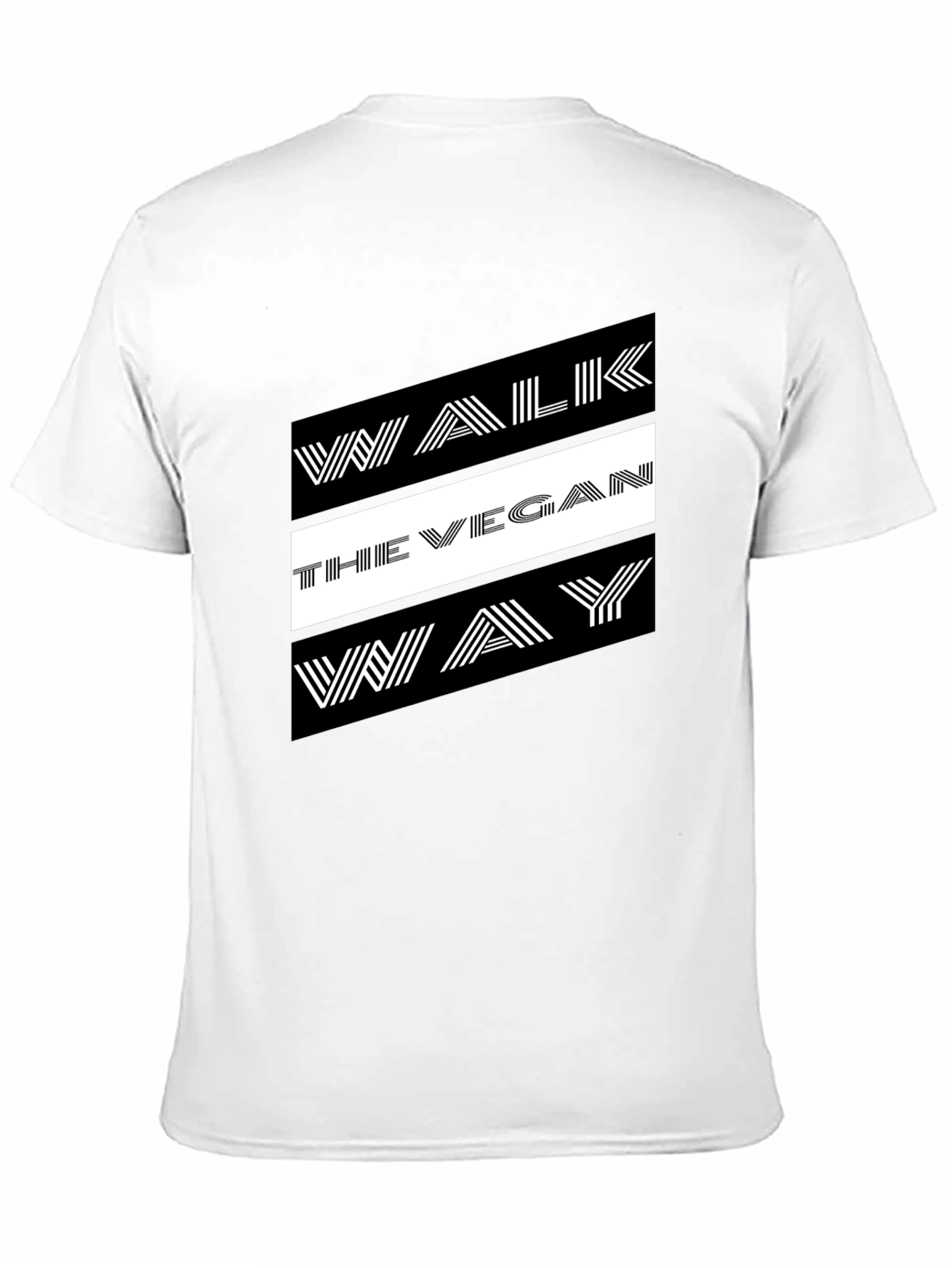 Walk The Vegan Way Graphic Tee - Black