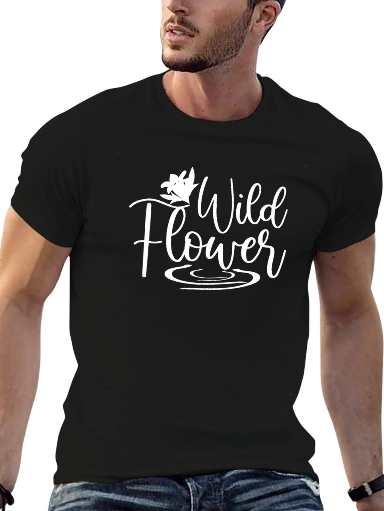 Wildflower Graphic Tee - Black T-Shirt
