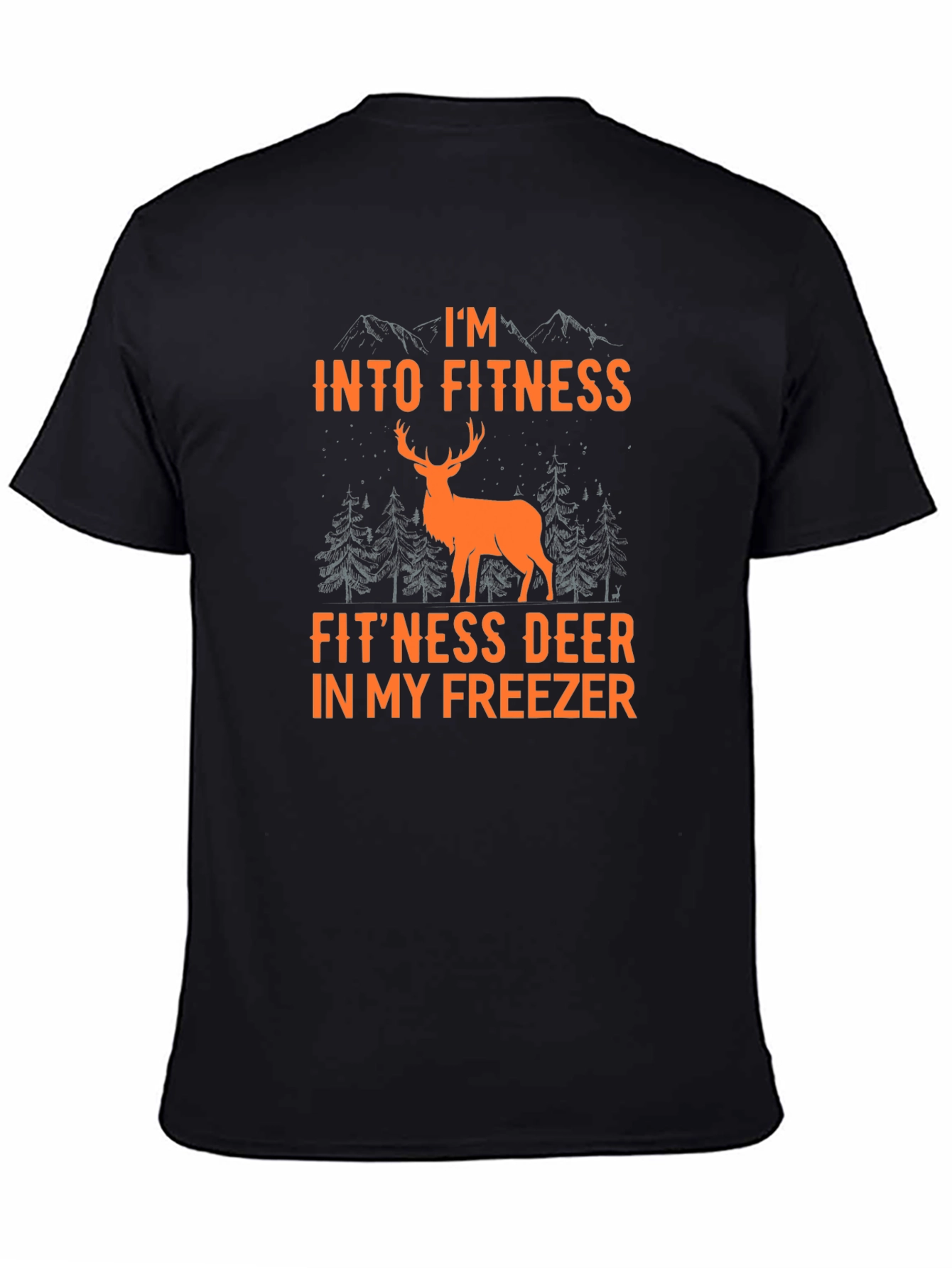 Fitness Deer T-Shirt - Hunting Humor Graphic Tee