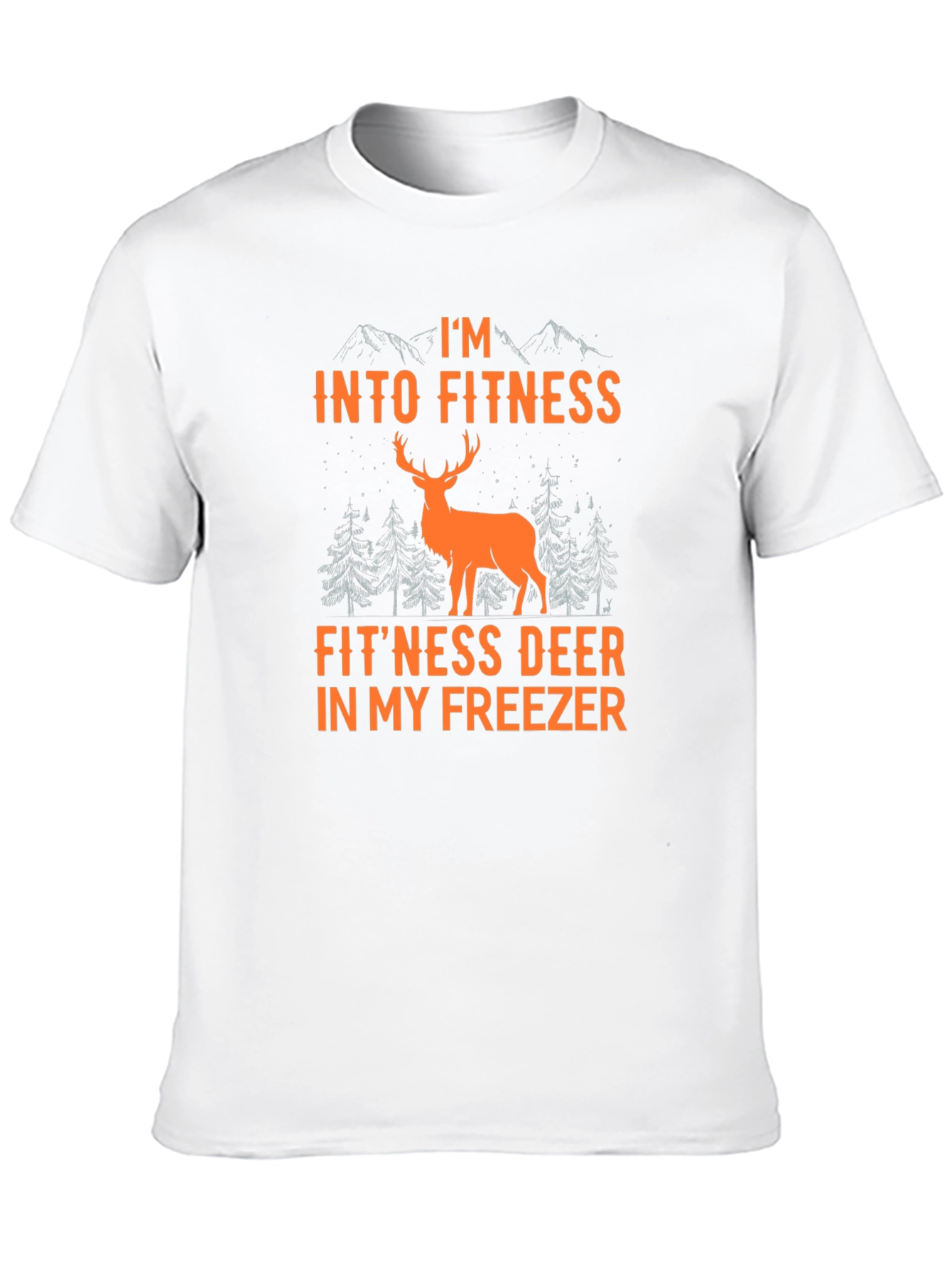 Fitness Deer T-Shirt - Hunting Humor Graphic Tee
