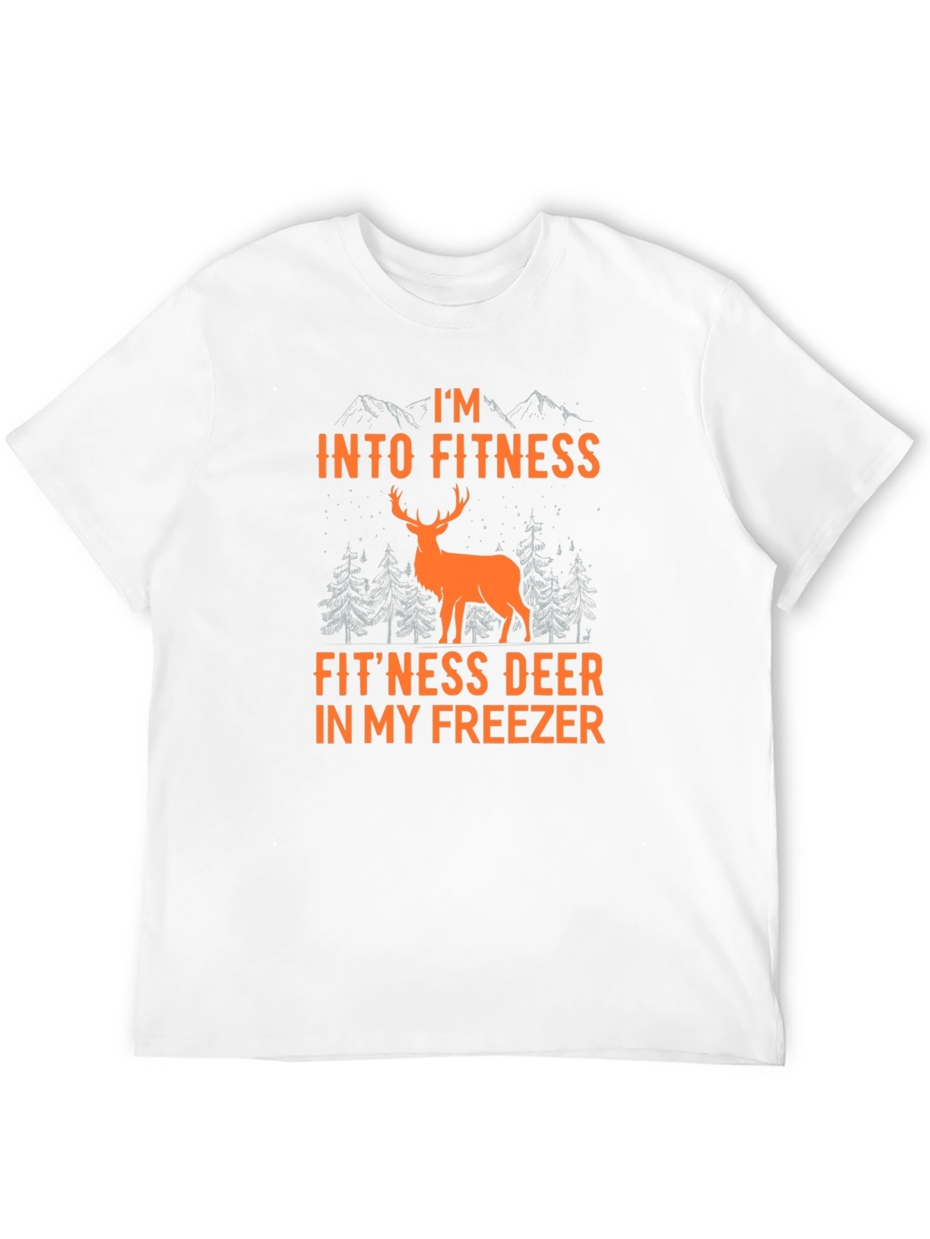 Fitness Deer T-Shirt - Hunting Humor Graphic Tee